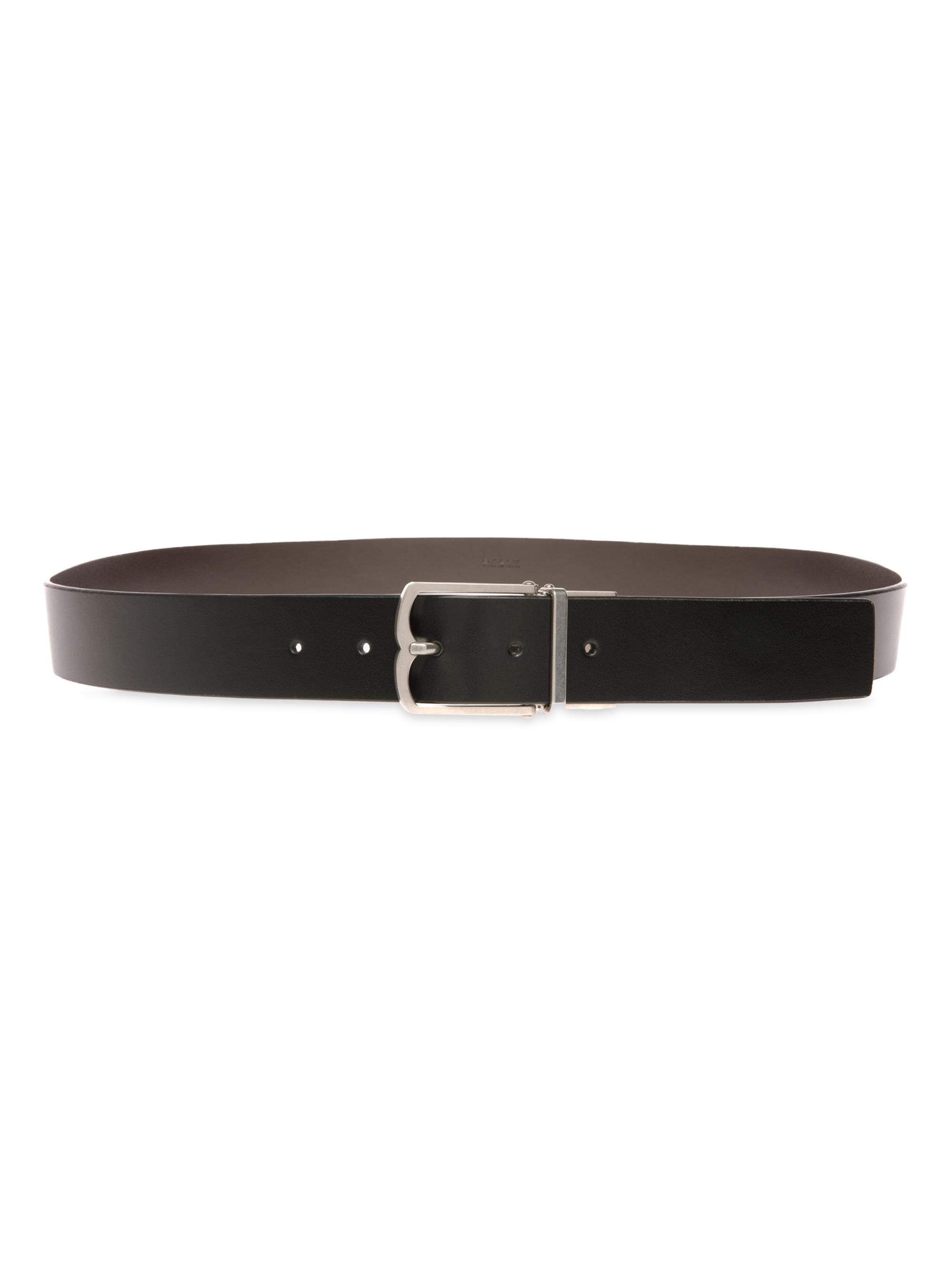 Bally logo-plaque buckle belt - Black