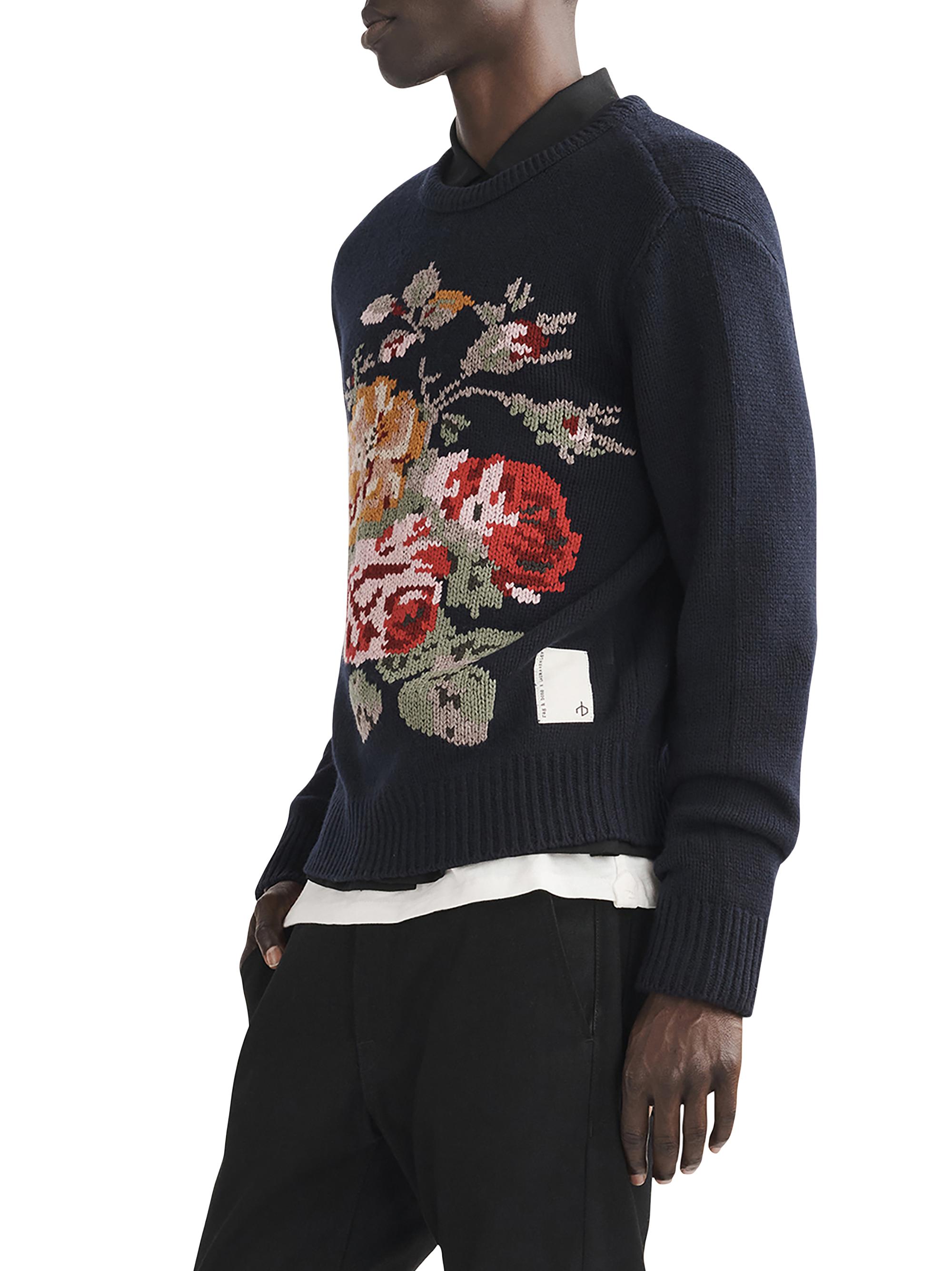 RAG & BONE x LAURA ASHLEY ウール　ニット　セーター rag & bone Laura Ashley Wool Crewneck Sweater | Saks Fifth Avenue