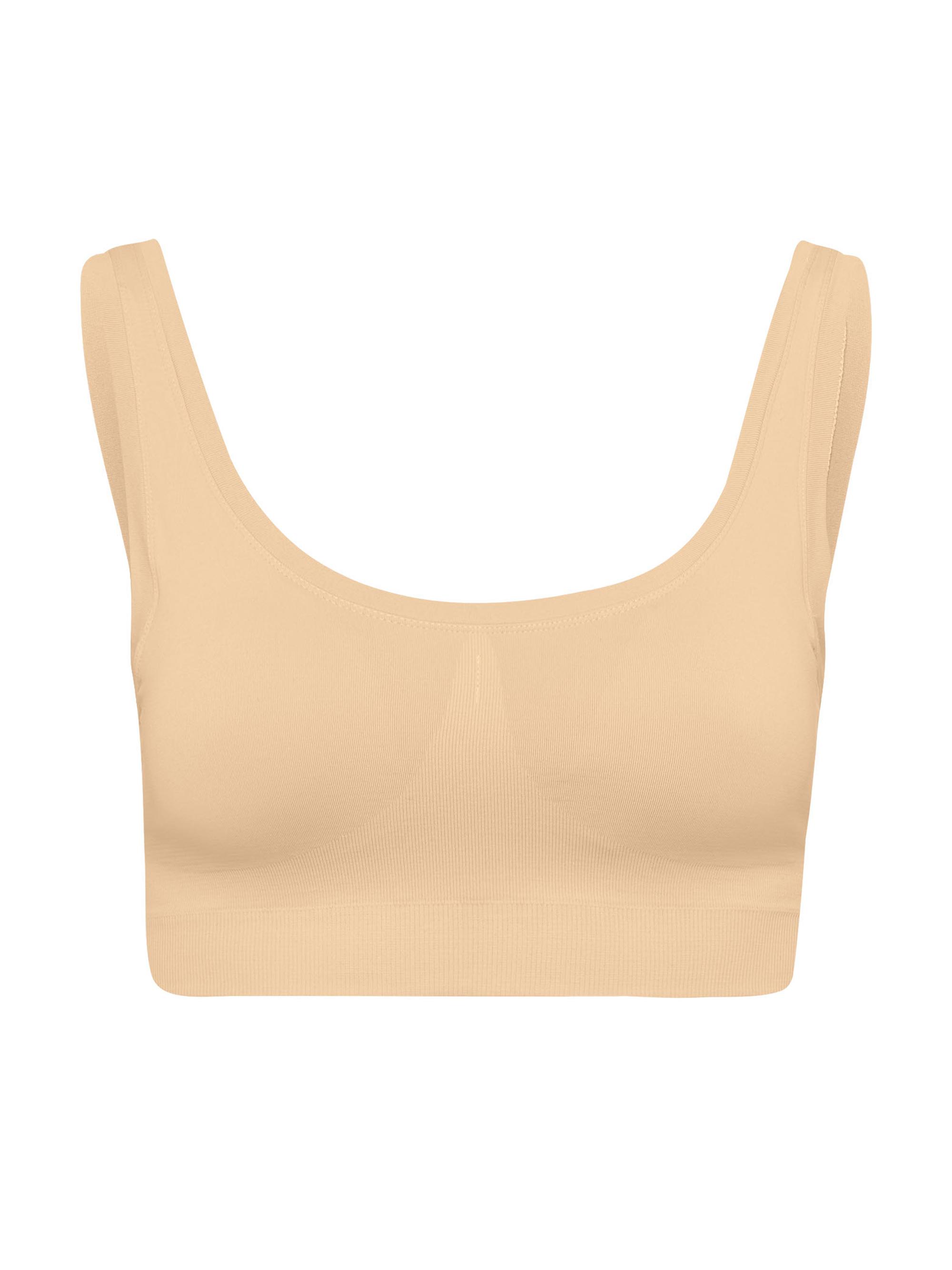 Hanro Women's Touch Feeling Padded Crop Top - Beige