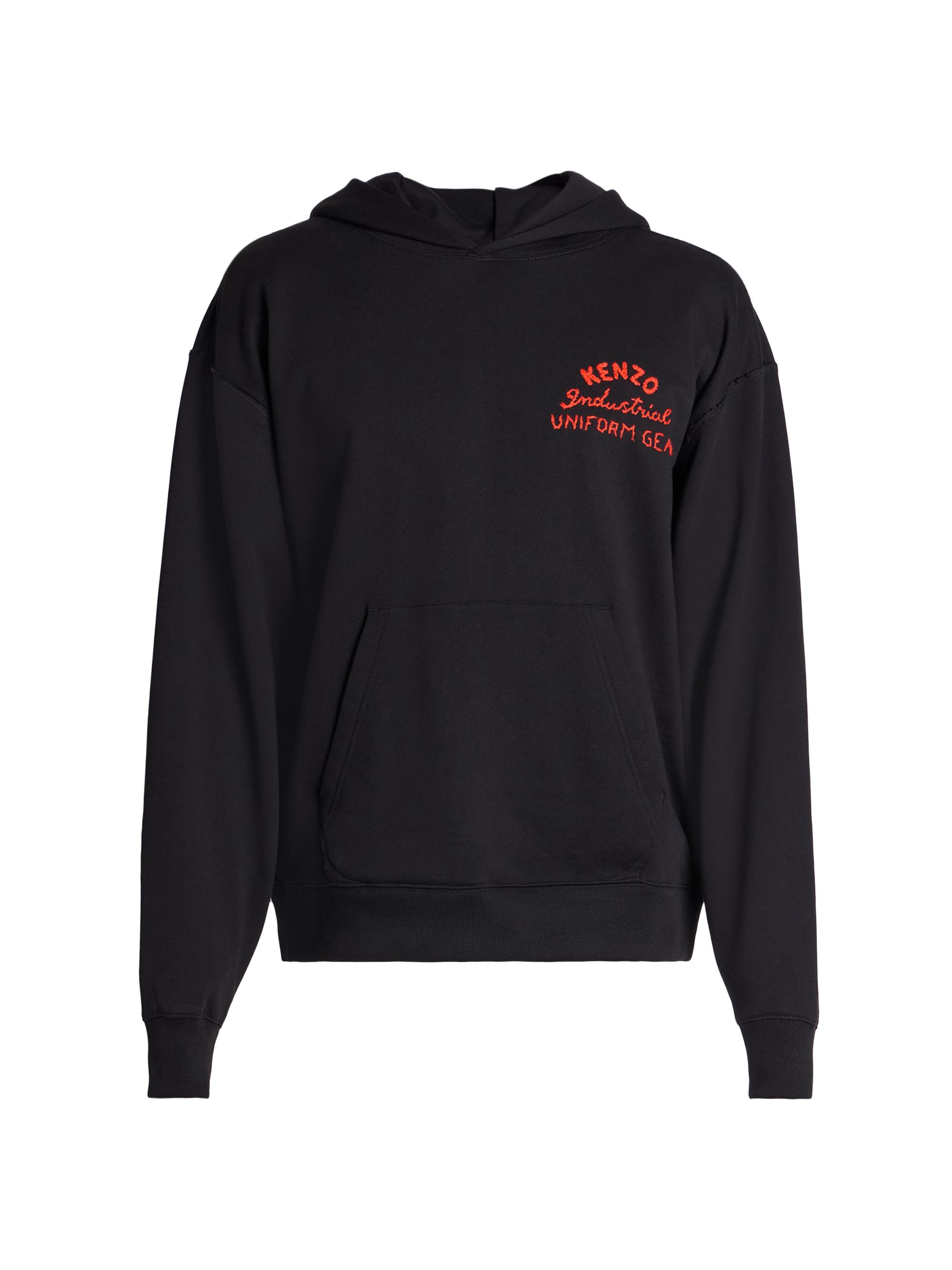 Kenzo Men's Drawn Varsity Oversized Hoodie - Black