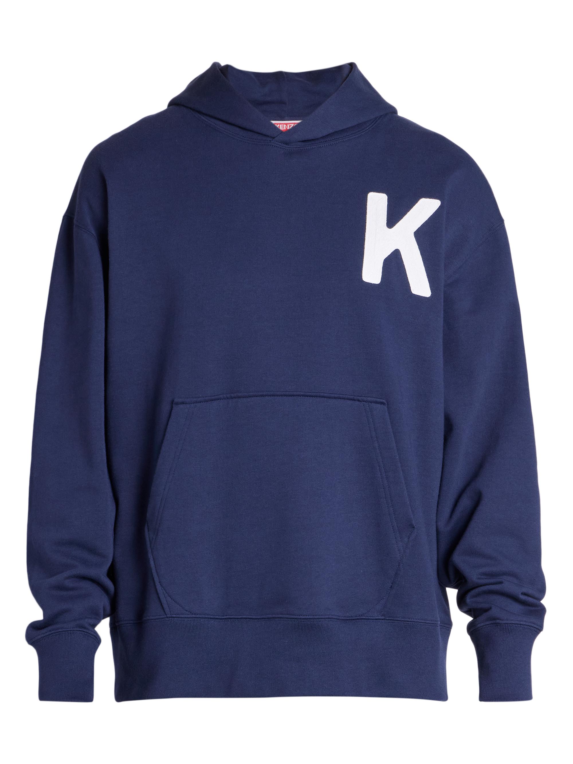Kenzo Men's Lucky Tiger Logo Oversized Hoodie - Midnight Blue