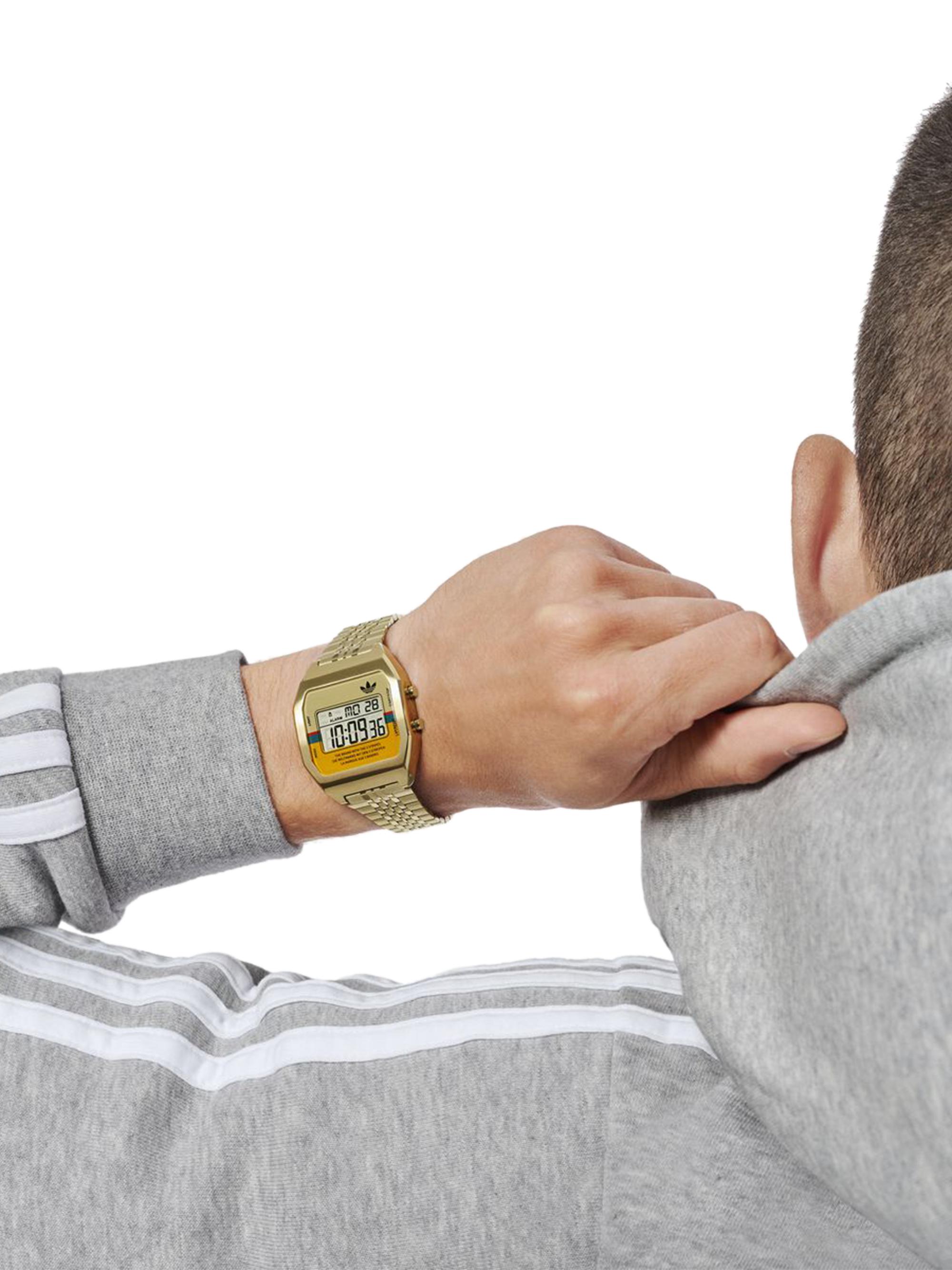 adidas Digital Two IP Yellow Gold-Played Stainless Steel Bracelet