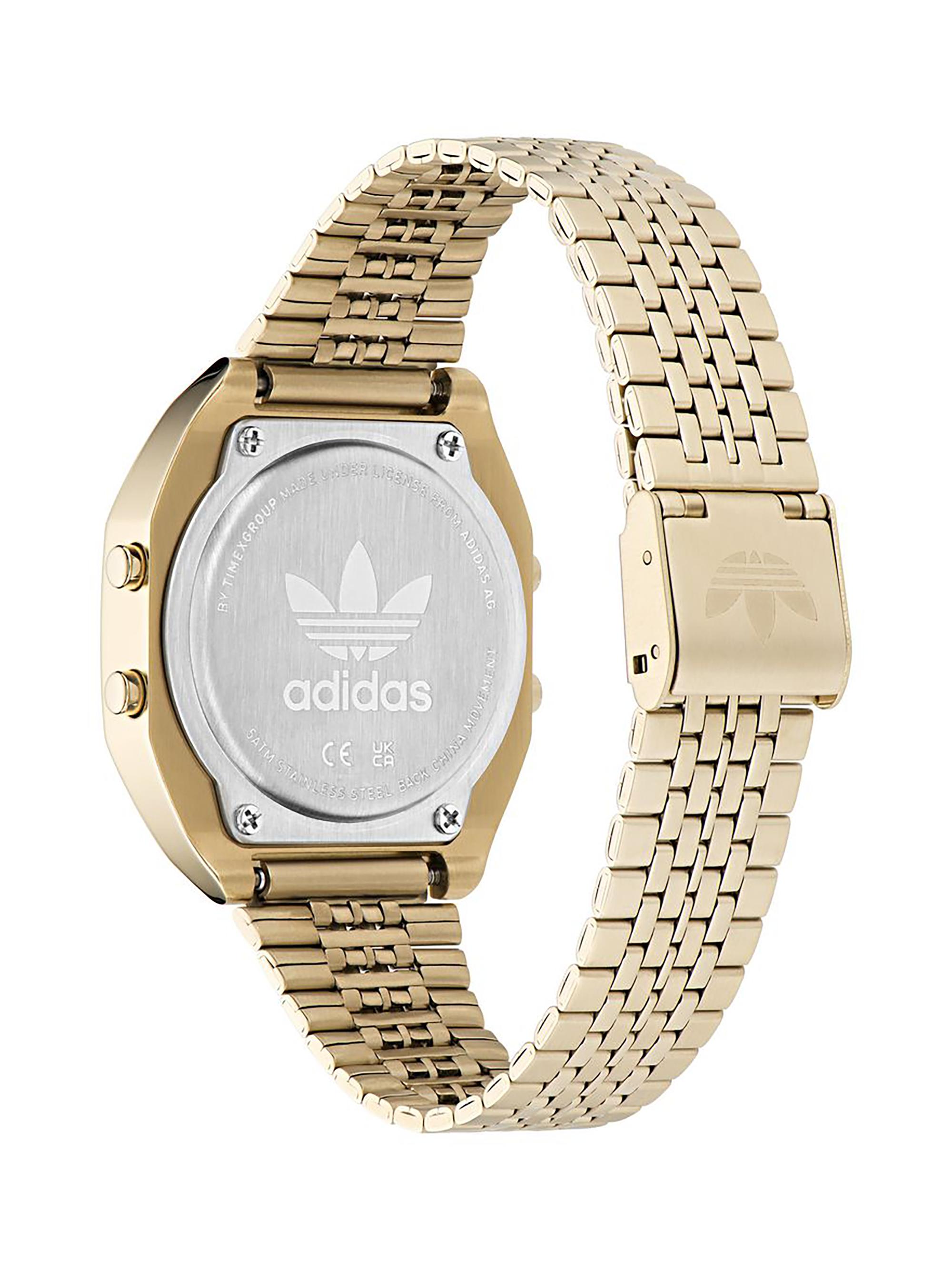 adidas Digital Two IP Yellow Gold-Played Stainless Steel Bracelet