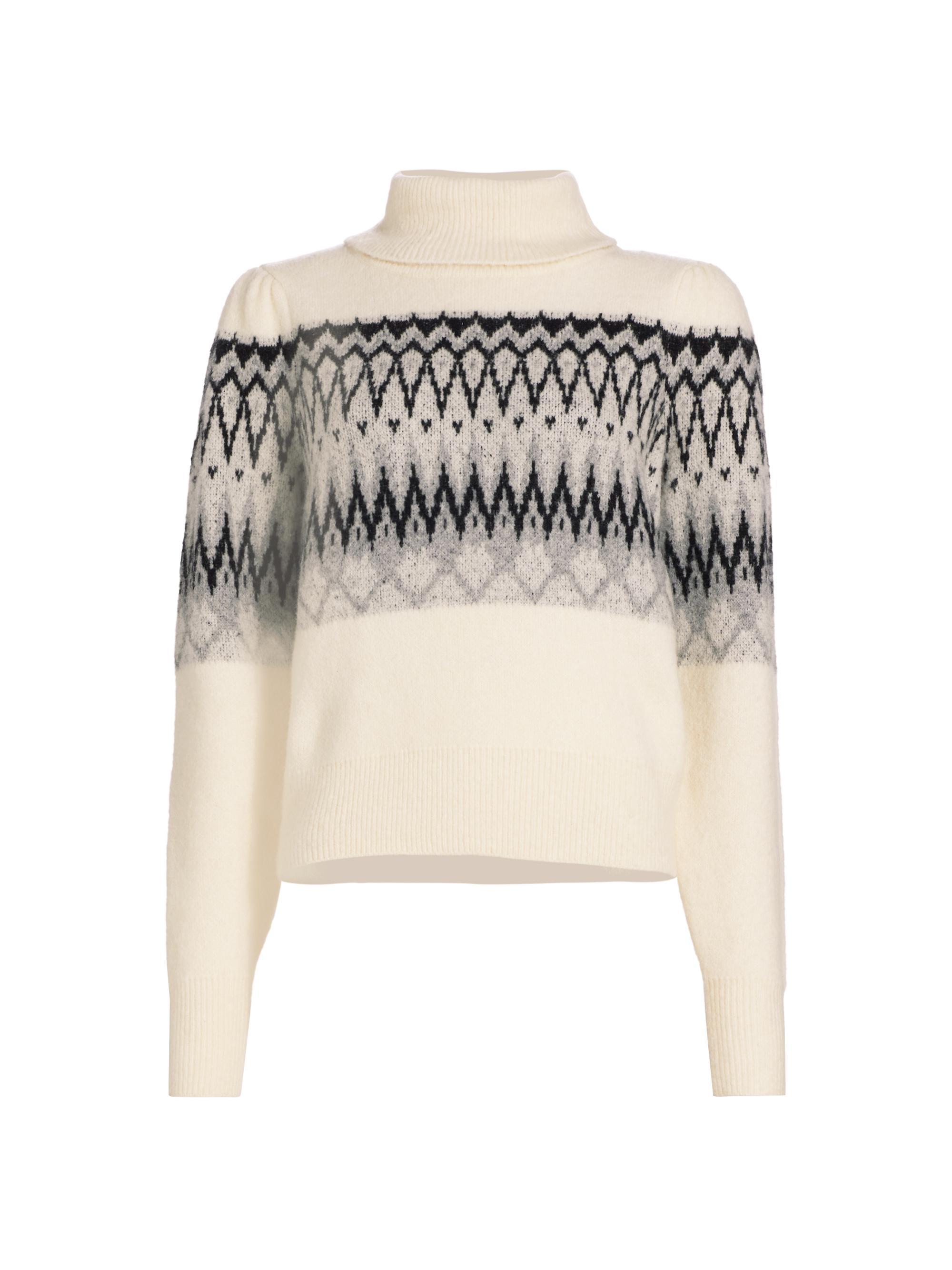 Generation Love Women's Grace Wool-Blend Jacquard Sweater - Cream Combo