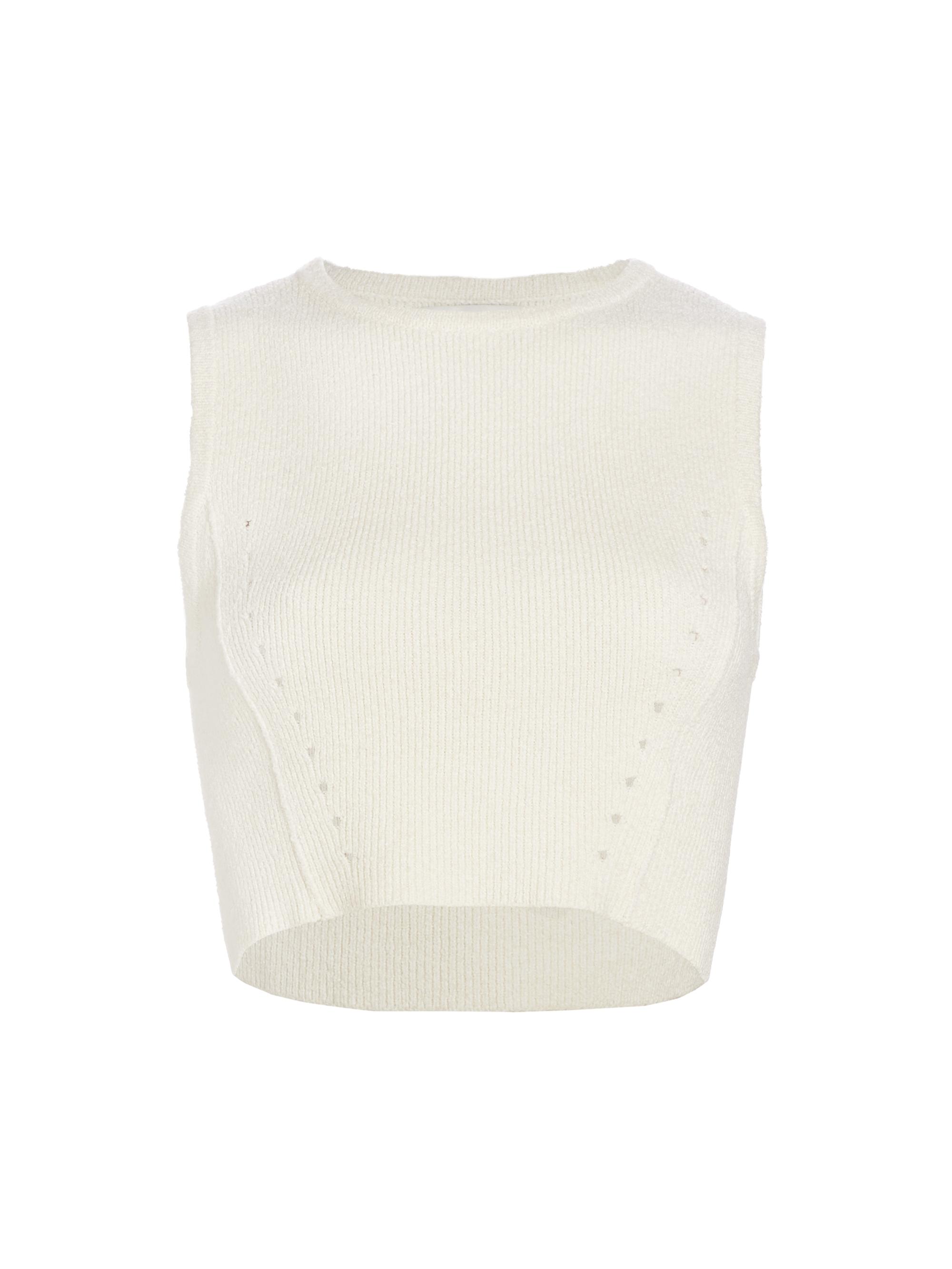 Loulou Studio Women's Chace Cotton-Blend Rib-Knit Crop Top -