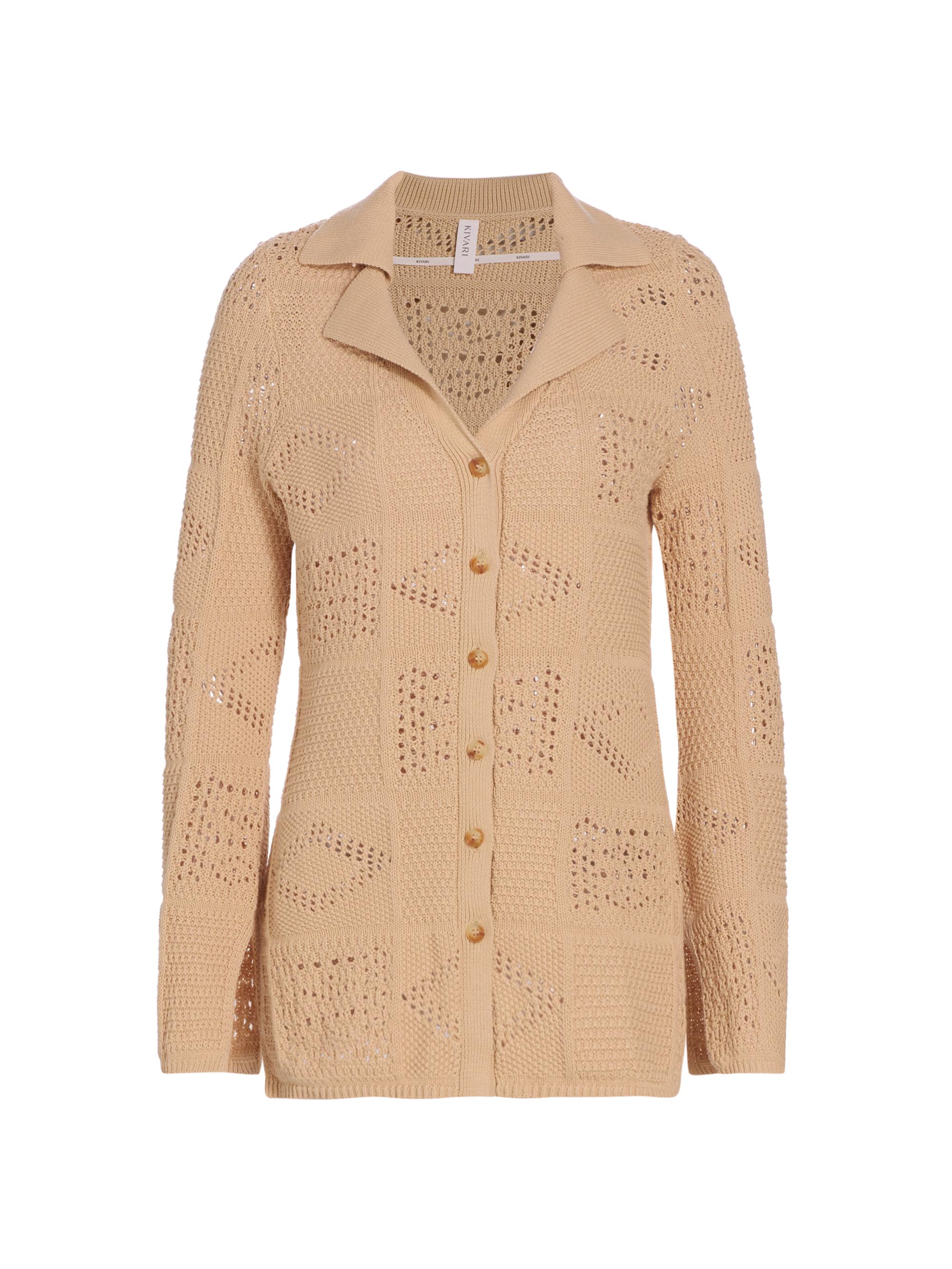 Kivari Women's Clementine Cotton Knit Cardigan - Natural