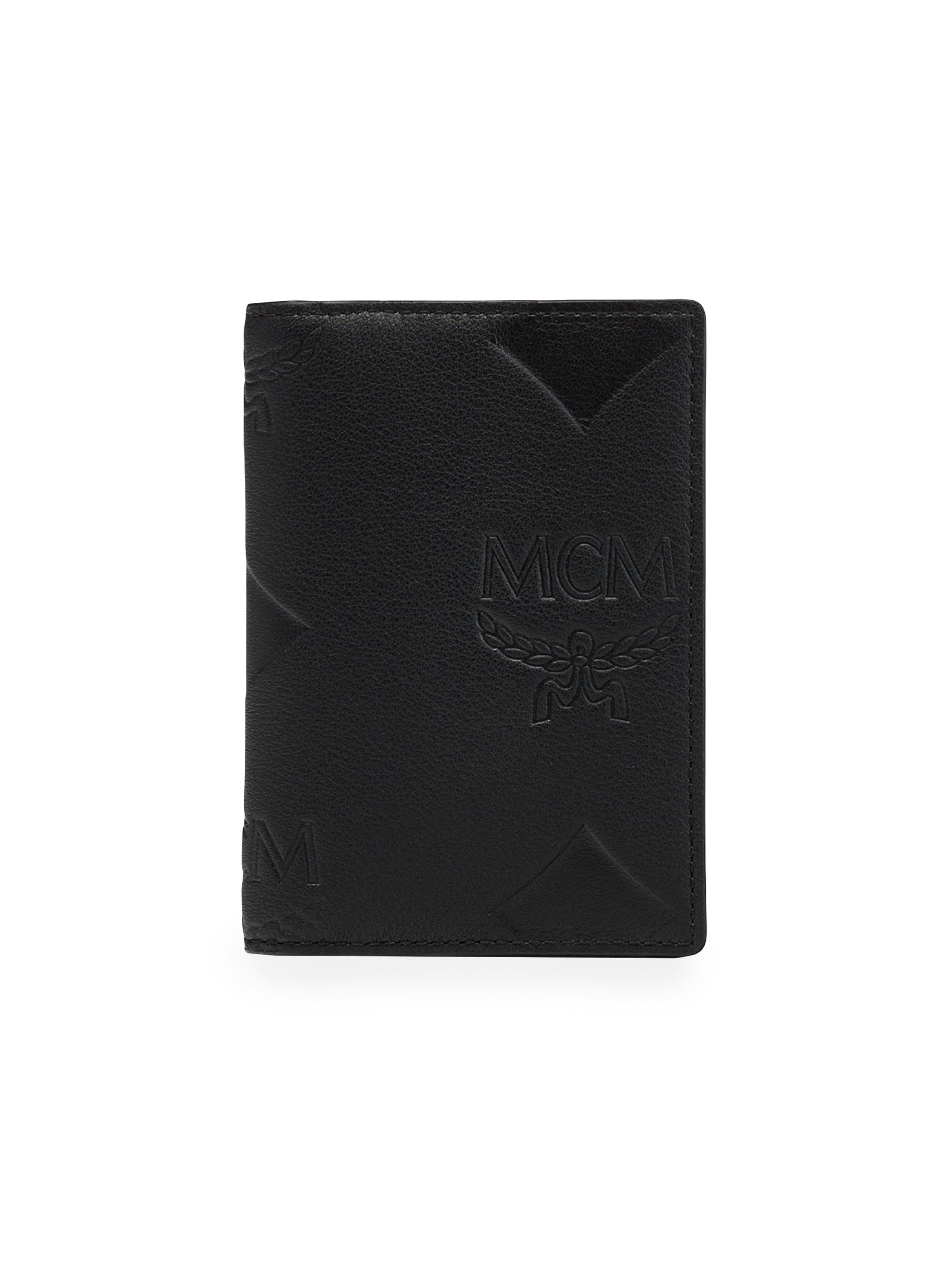 MCM Men's Aren Maxi Monogram Leather Bifold Wallet - Black
