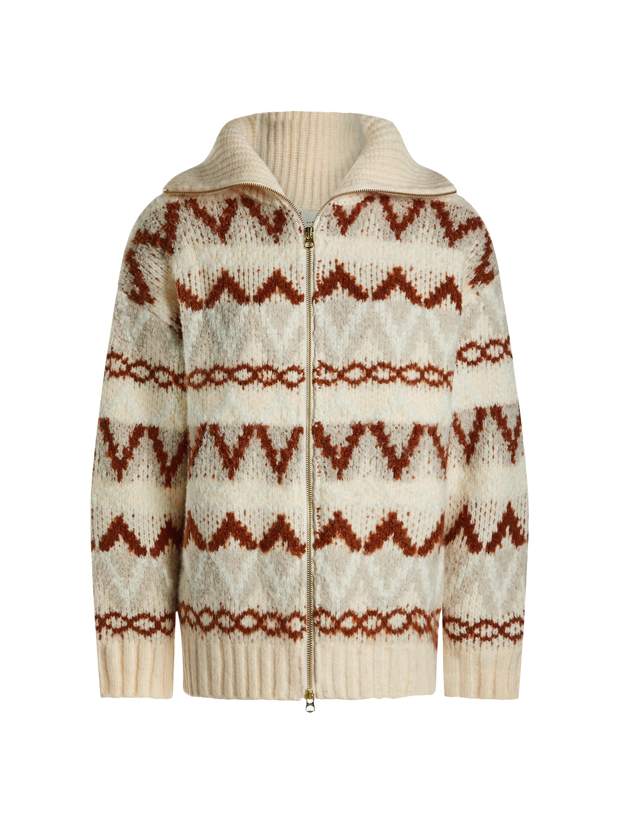 Varley Women's Brooke Fair Isle Knit Jacket - Whitecap Mountain Fairisle
