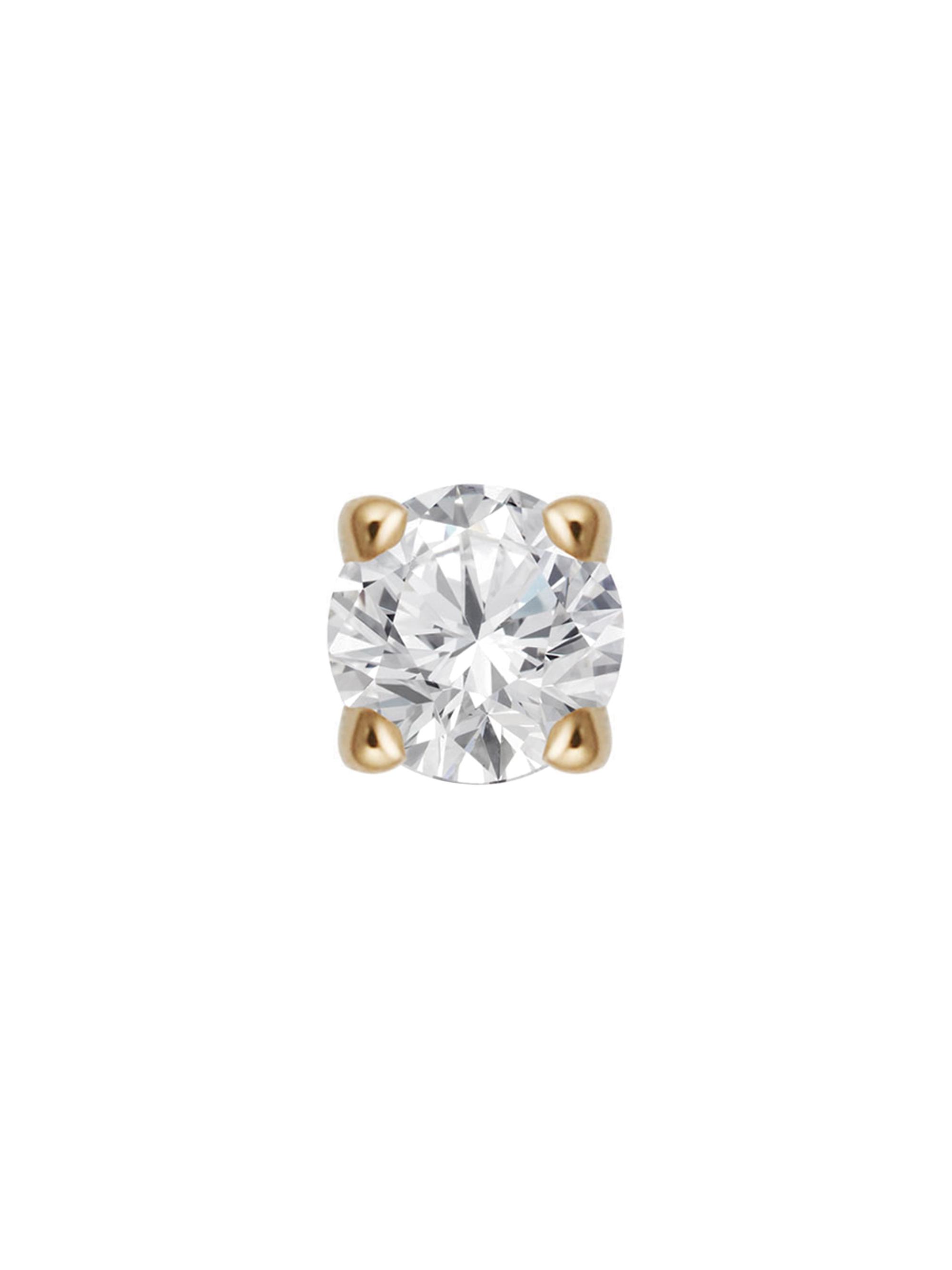 Oradina Women's 14K Yellow Gold Shine Bright Diamond  Stud - Yellow Gold