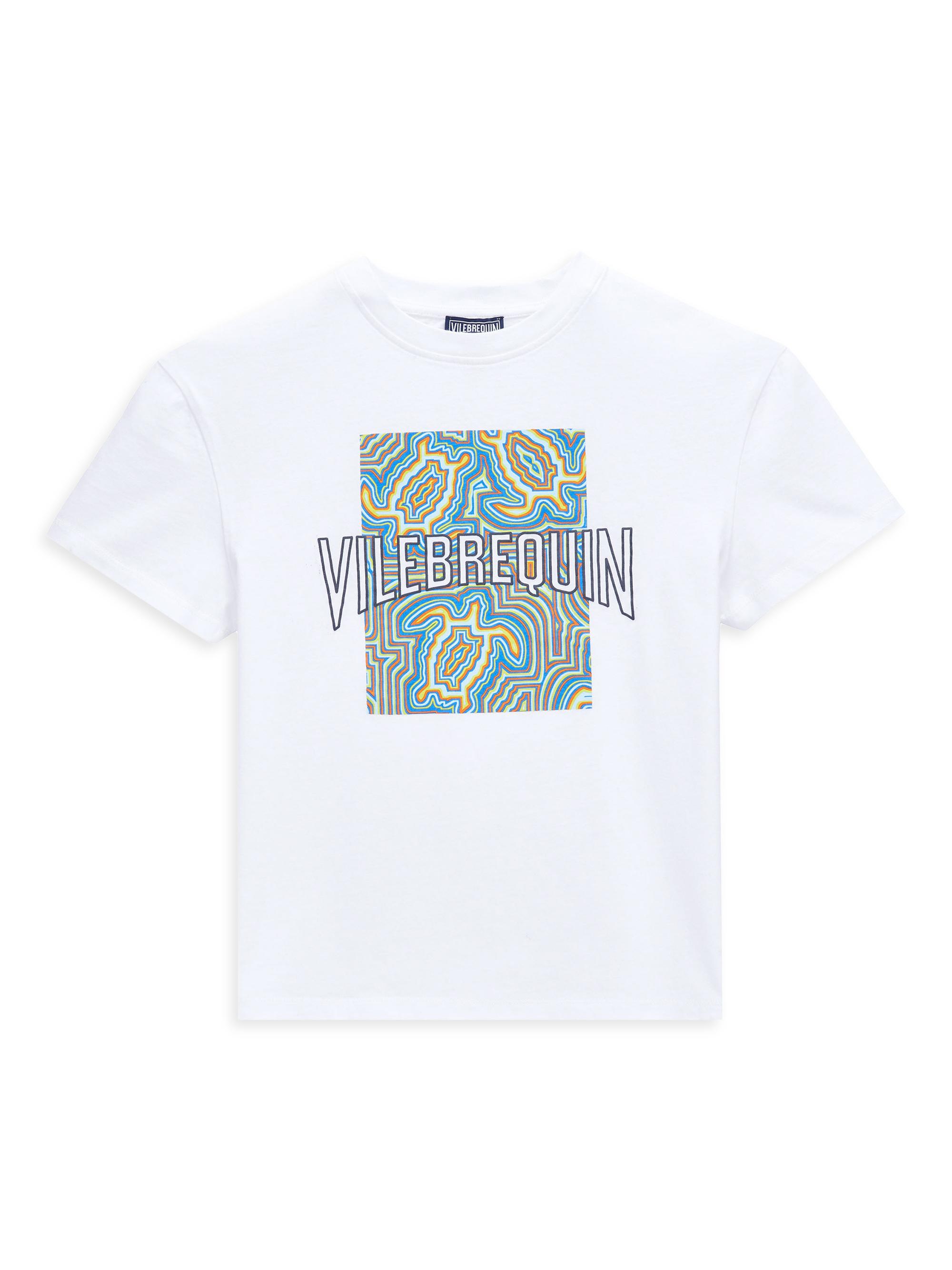 Vilebrequin Little Boy's & Boy's Logo Turtles Print T-Shirt - Blanc