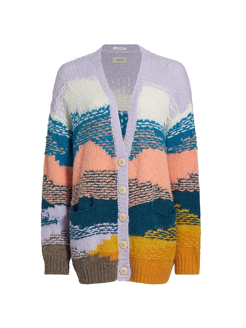 Shop Mother The Long Drop Alpaca-Blend Cardigan | Saks Fifth Shop Mother The Long Drop Alpaca-Blend Cardigan | Saks Fifth