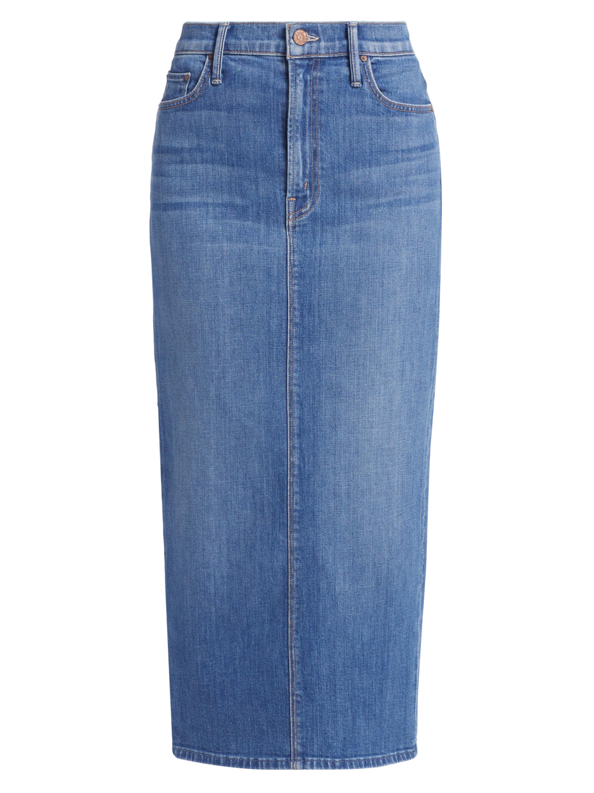 Mother The Pencil Pusher Denim Maxi Skirt | Saks Fifth Avenue