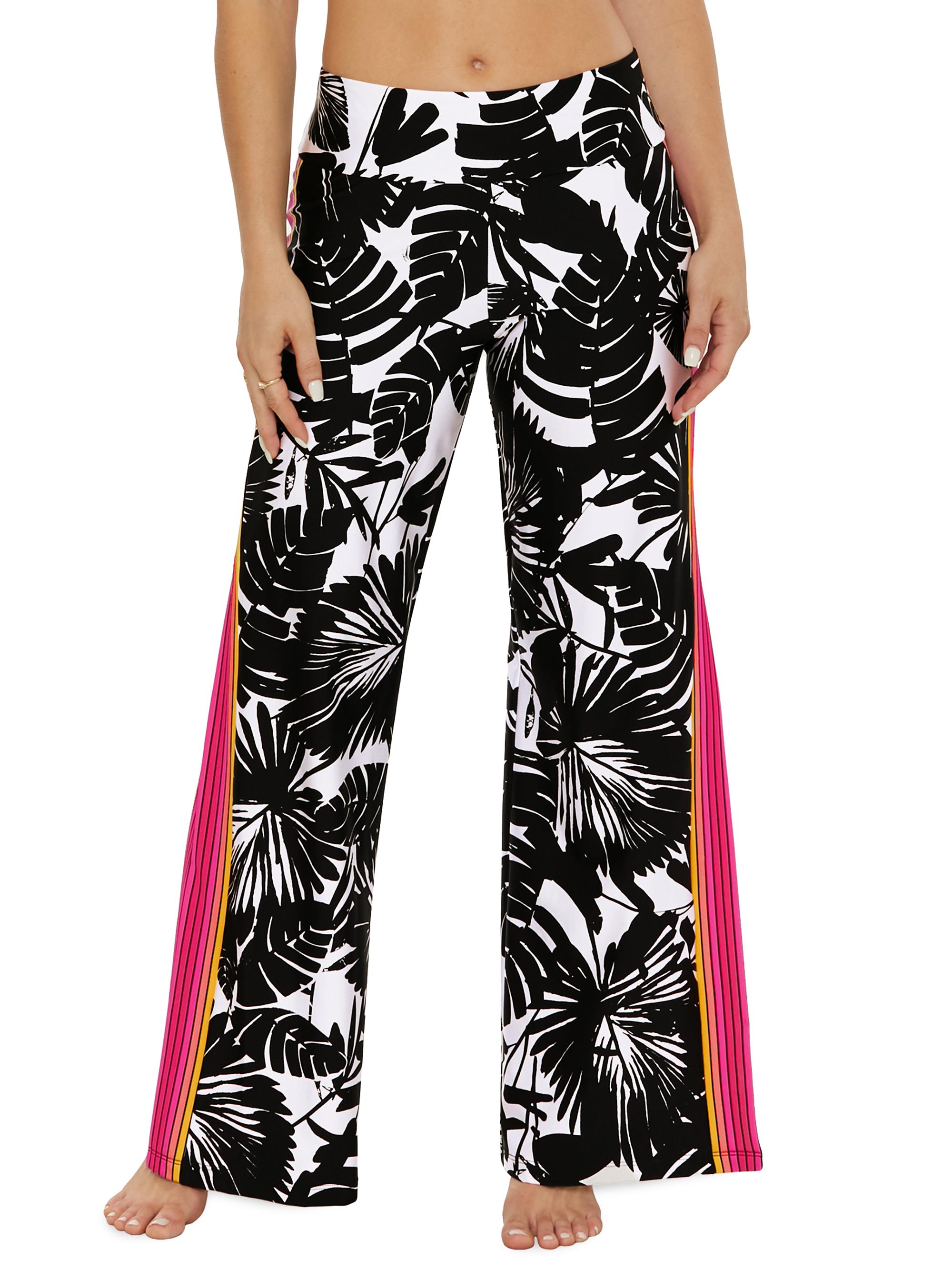 Trina Turk Women's Lennox Palm Pants - Black Vanilla