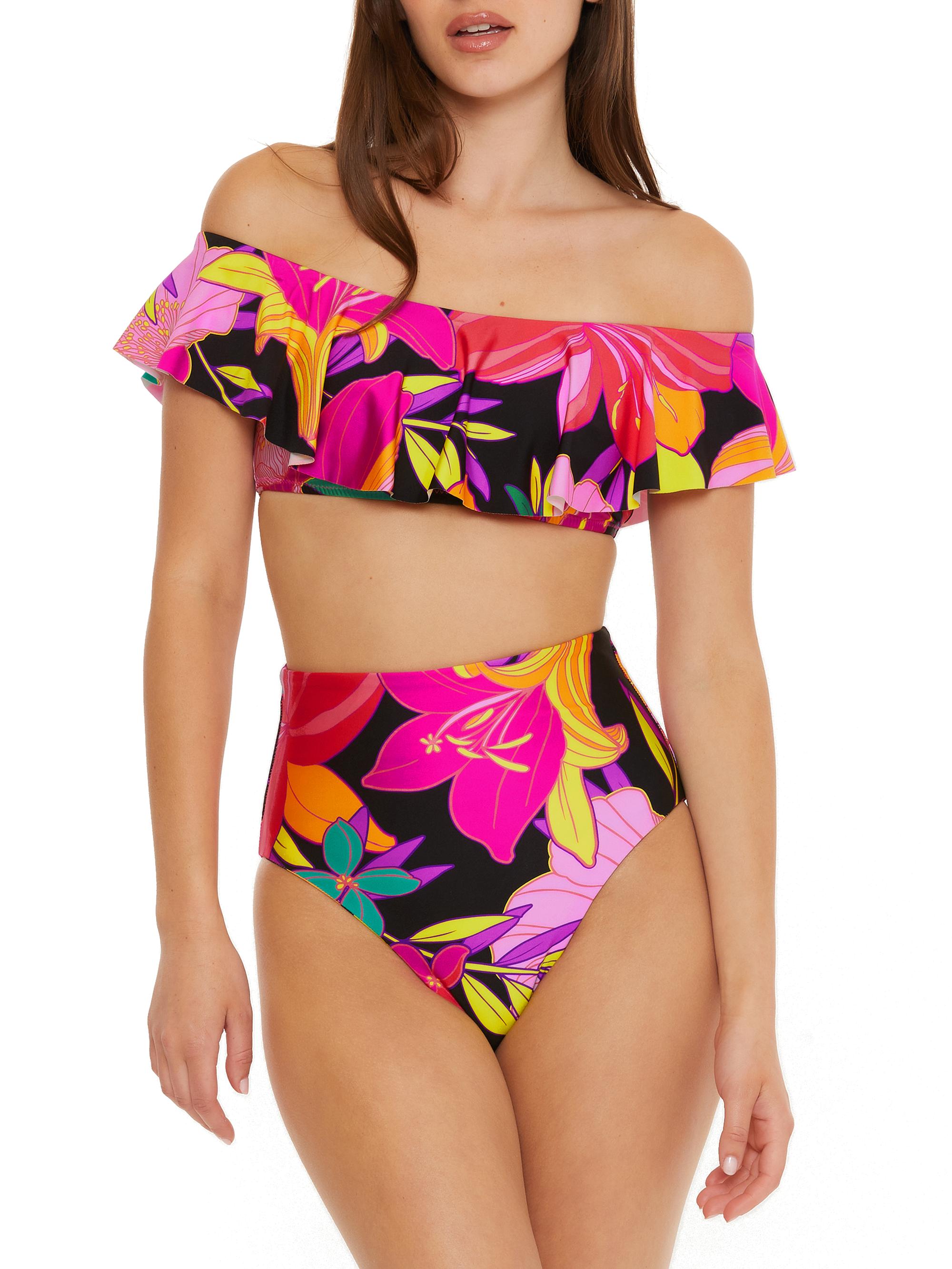Trina Turk Women's Solar Floral Bandeau Bikini Top