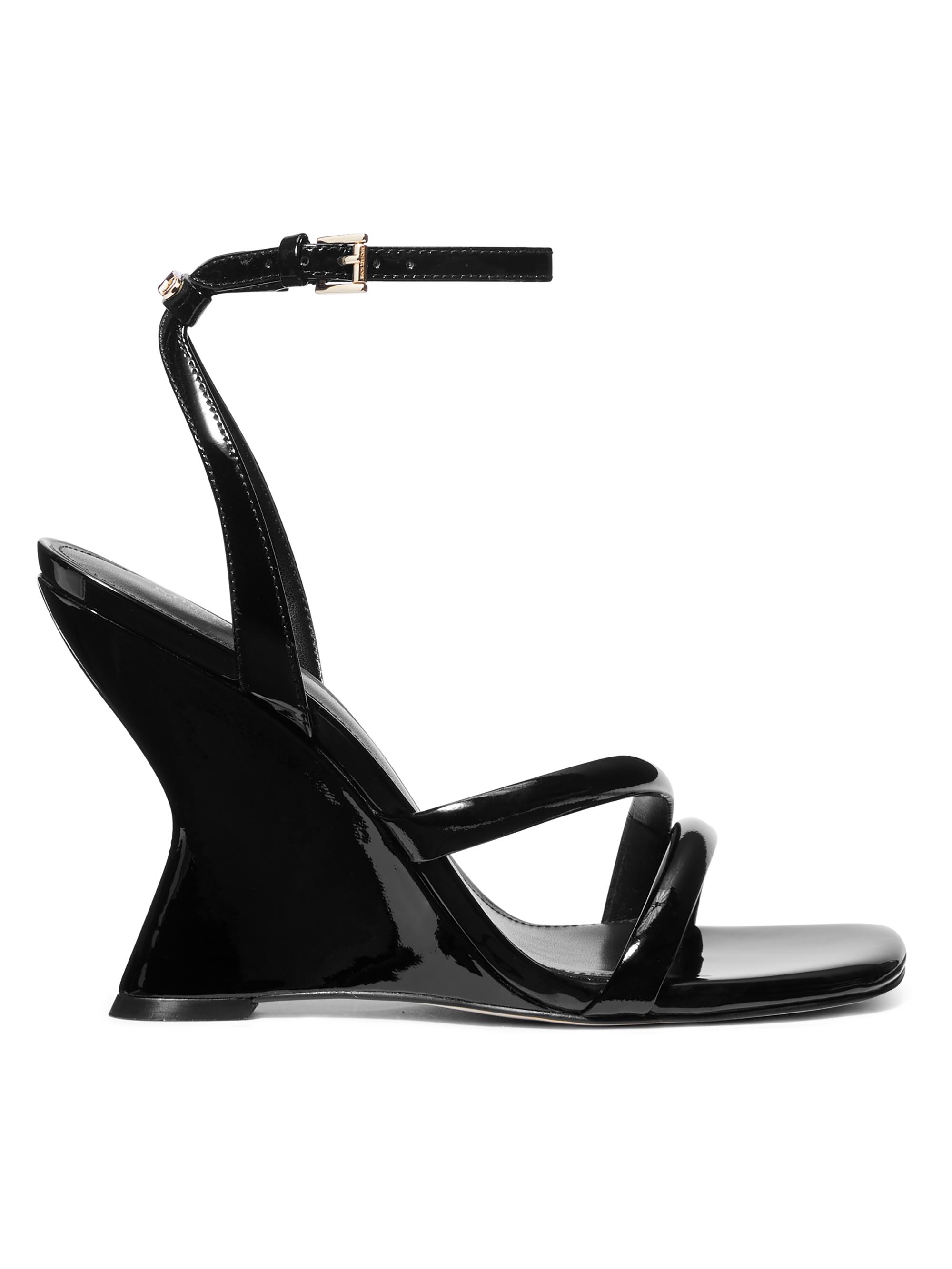 MICHAEL Michael Kors Nadina 101MM Patent Leather Wedge Sandals