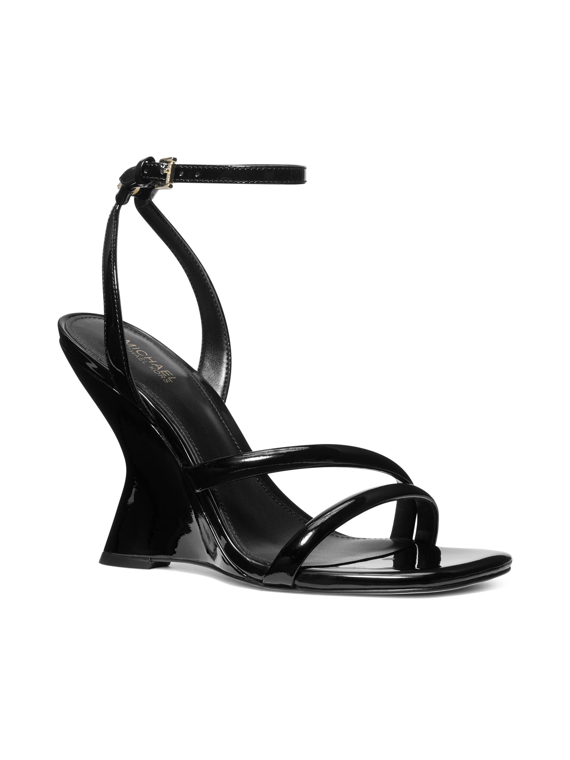 MICHAEL Michael Kors Nadina 101MM Patent Leather Wedge Sandals