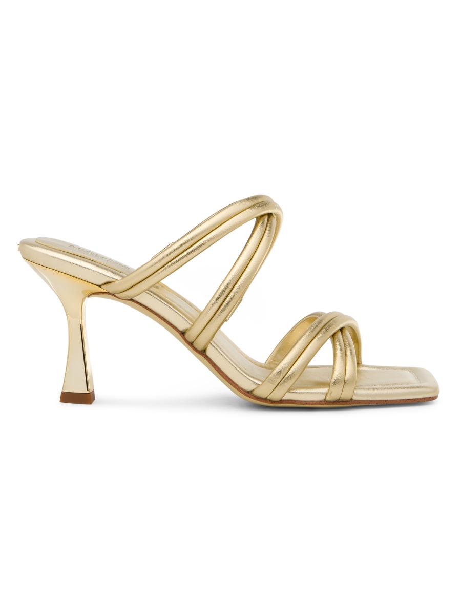 MICHAEL Michael Kors Corrine 76MM Metallic Leather Sandals Saks Fifth Avenue