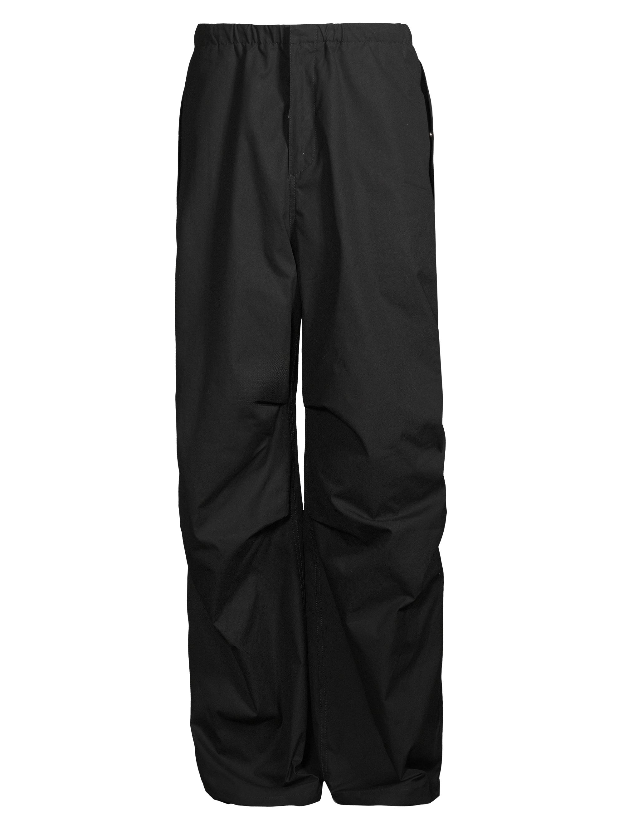 Jil Sander Men's Cotton Loose-Fit Trousers - Black