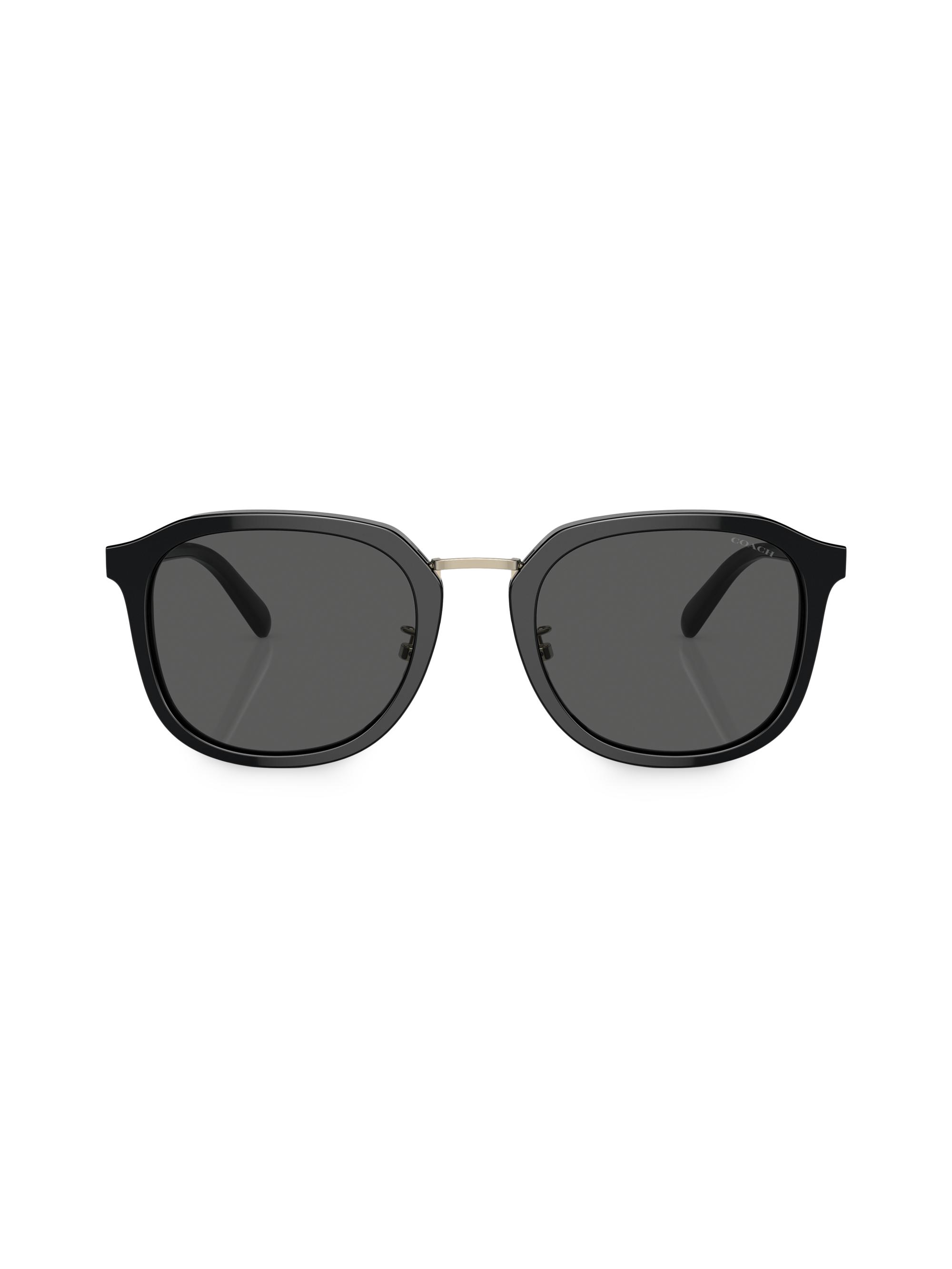 COACH 54MM Round Sunglasses | Saks Fifth Avenue display picture 1