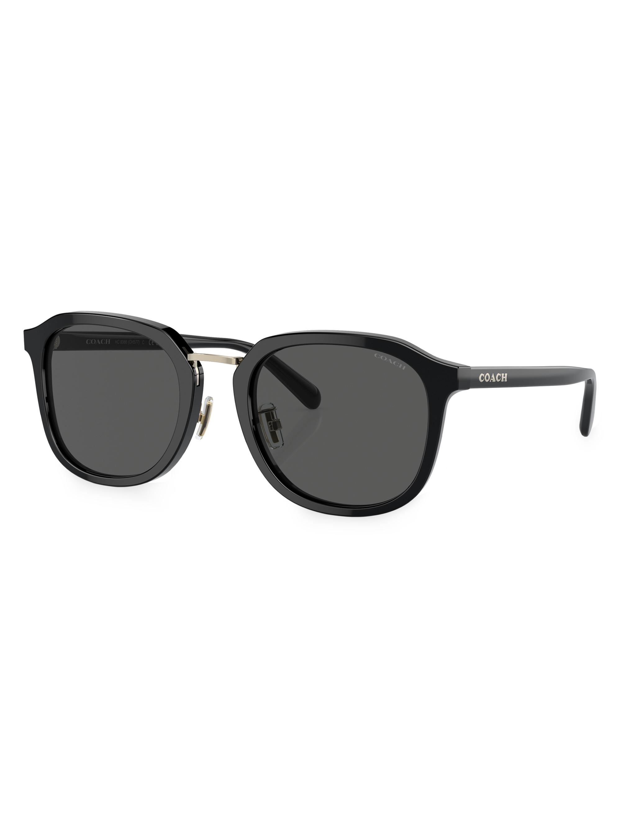 COACH 54MM Round Sunglasses | Saks Fifth Avenue