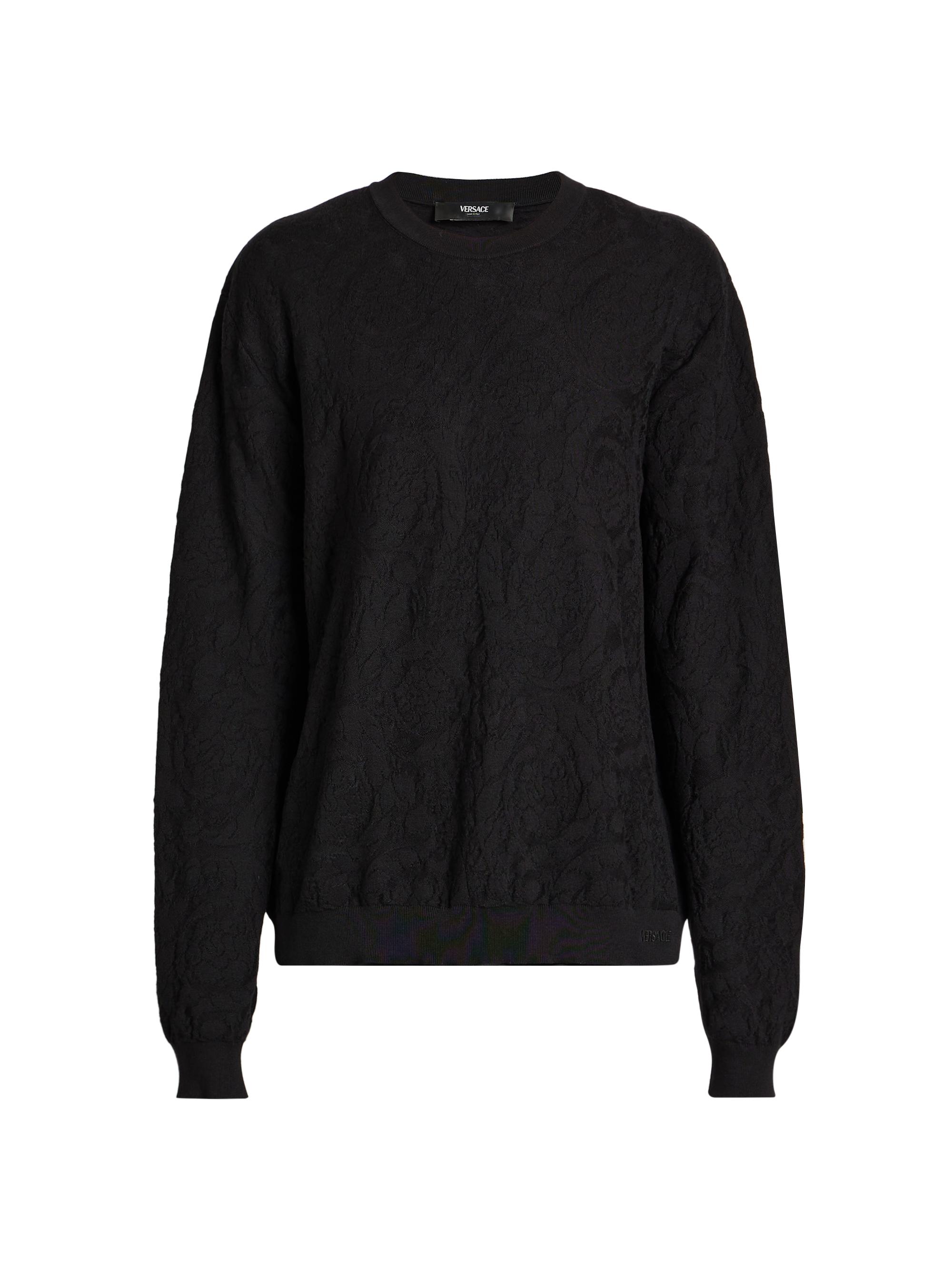 Versace Men's Barocco Knit Sweater - Black