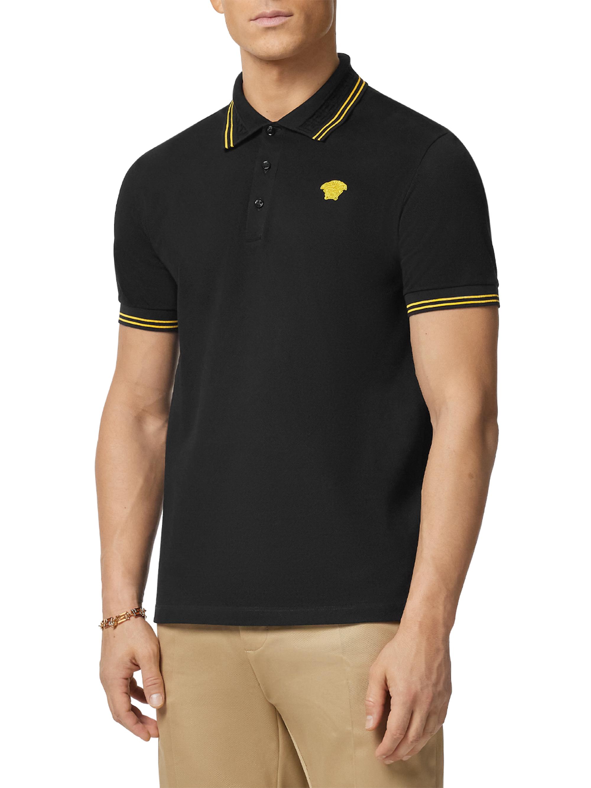 Versace Medusa Pop Piqué Polo | Saks Fifth Avenue