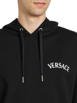 Medusa Embroidered Wool Zip Sweater