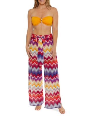 Portofino printed silk-blend pants