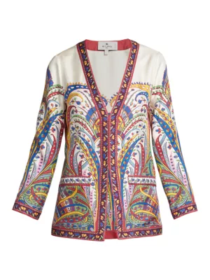 ETRO abstract-print blouse - Multicolour