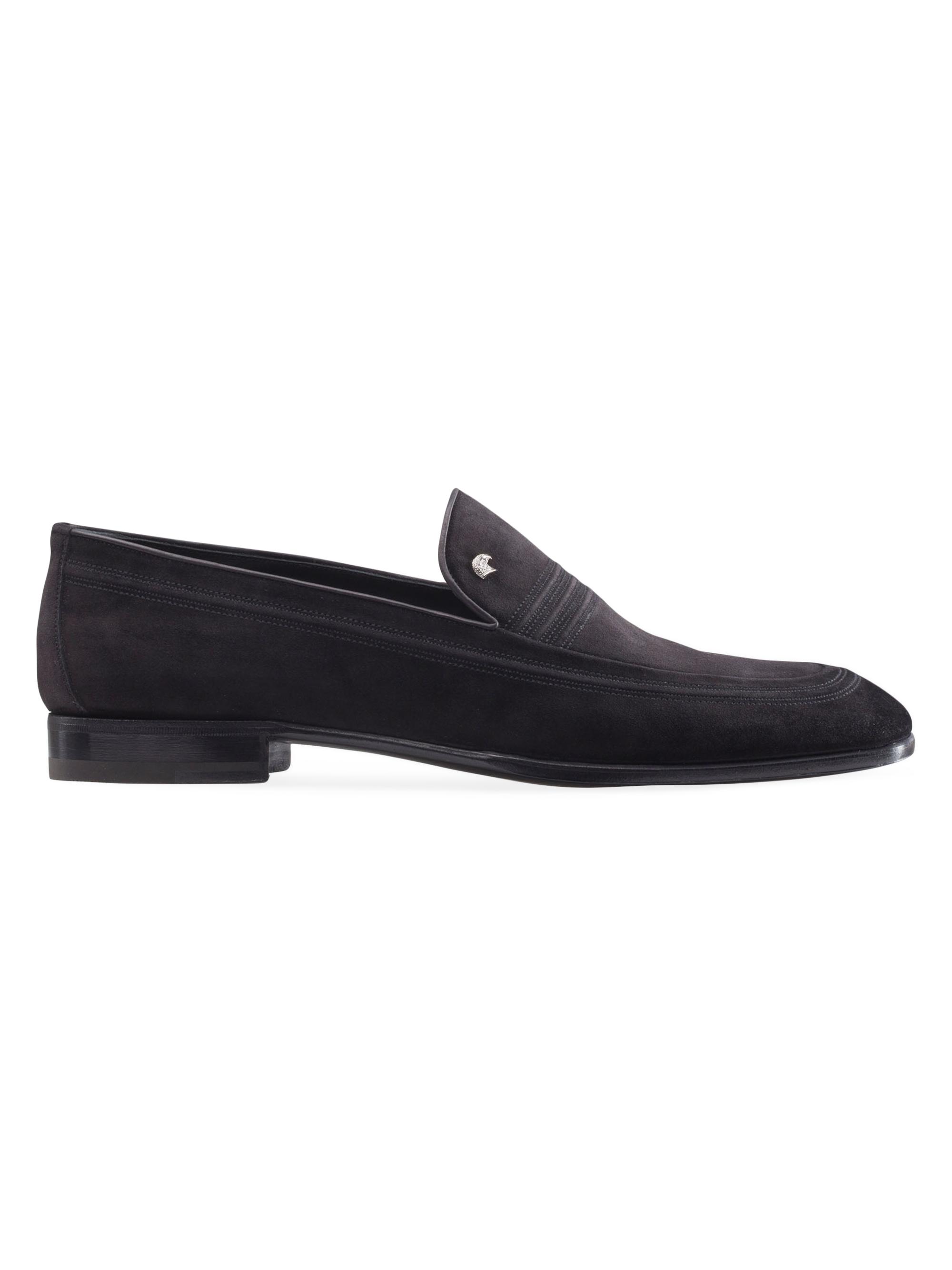 Stefano Ricci Men's Suede Loafers - Black