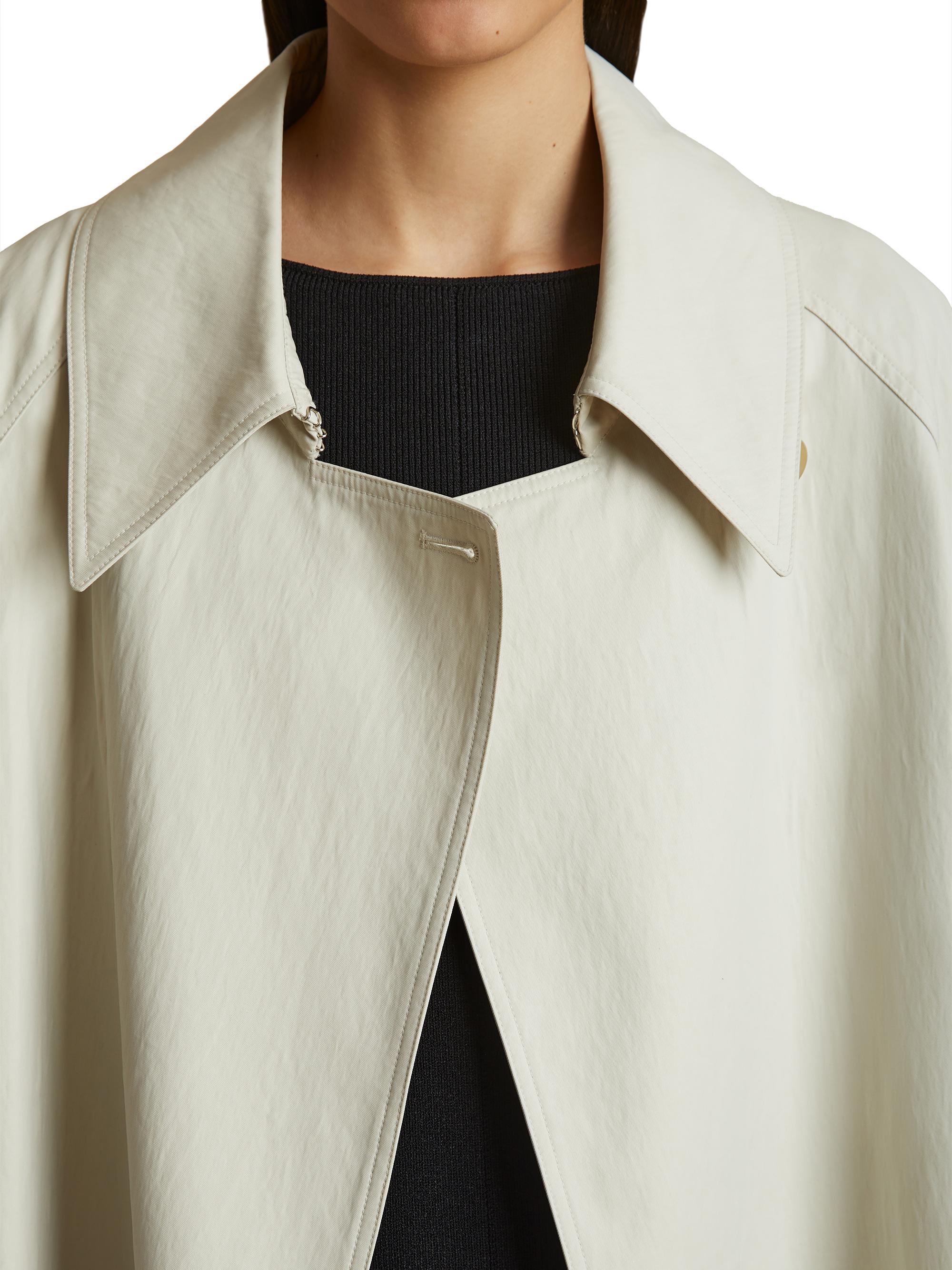 Khaite Minnie Belted Cotton-Blend Coat | Saks Fifth Avenue