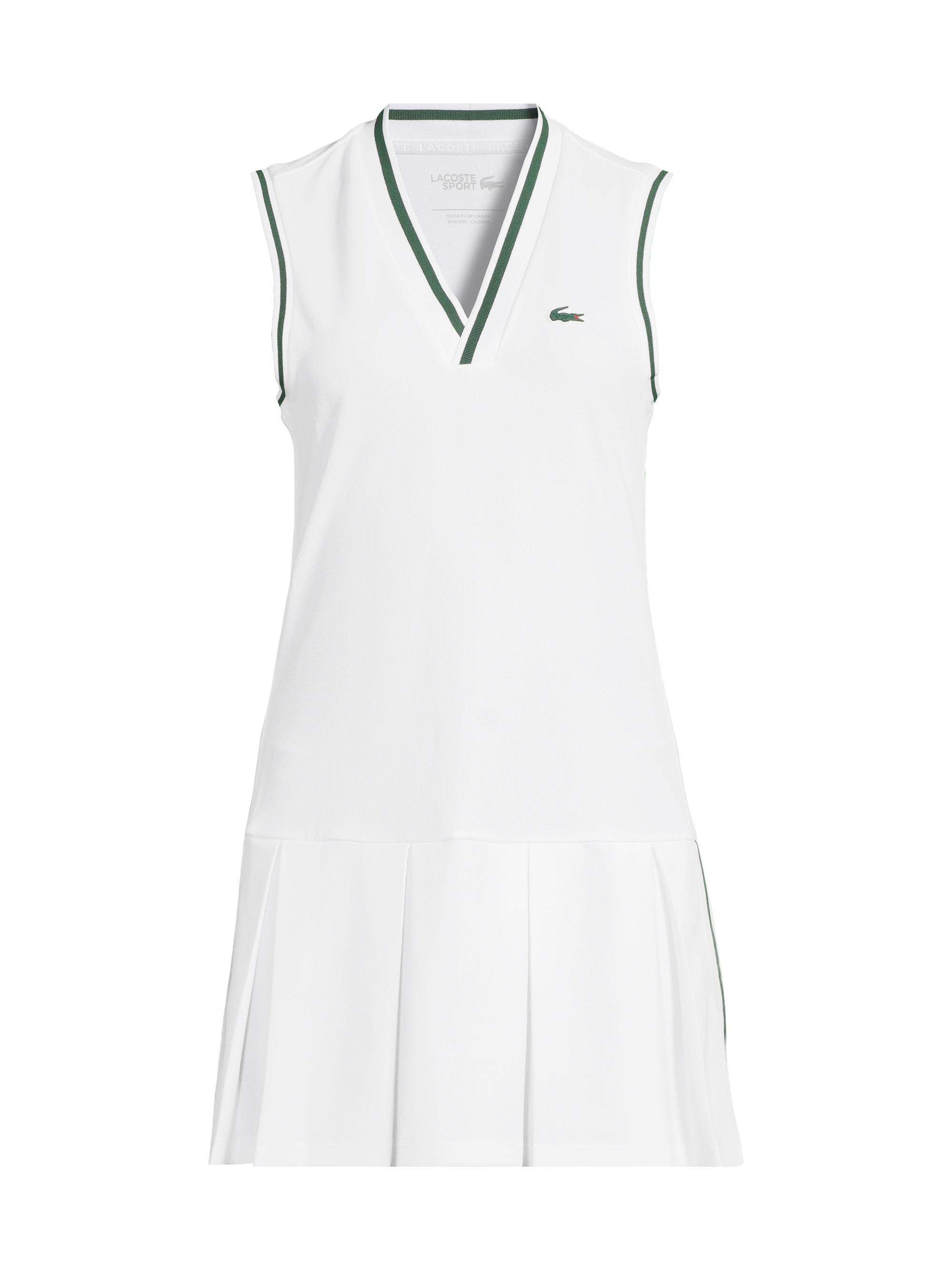 Lacoste X Bandier Women's Lacoste x Bandier Performance Piqué Tennis Dress - Pim Methylene