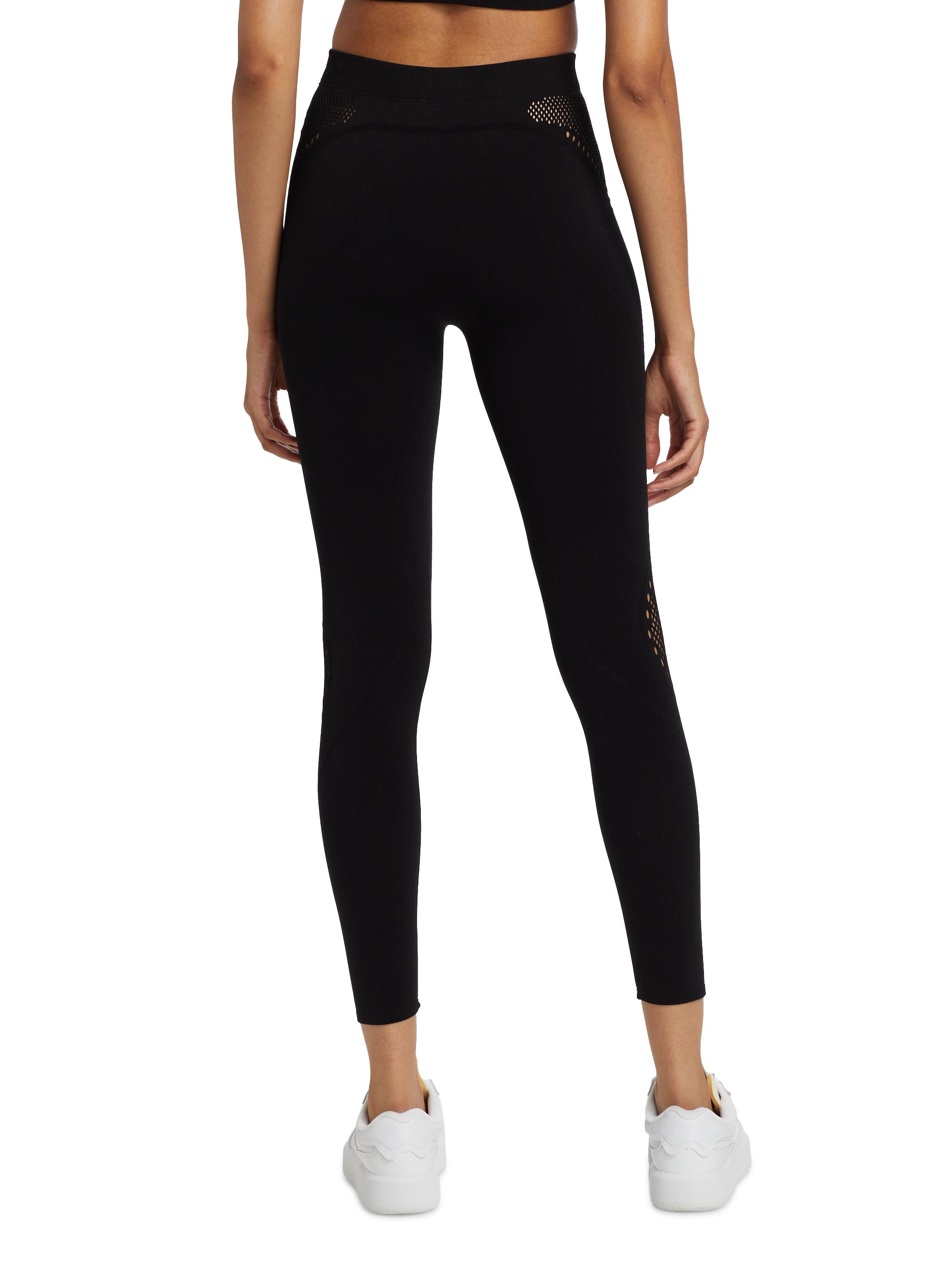 Legging Femme Muscle MayHem - Taille S/M - Blanc Avec Inserts Mesh Noir - Sport