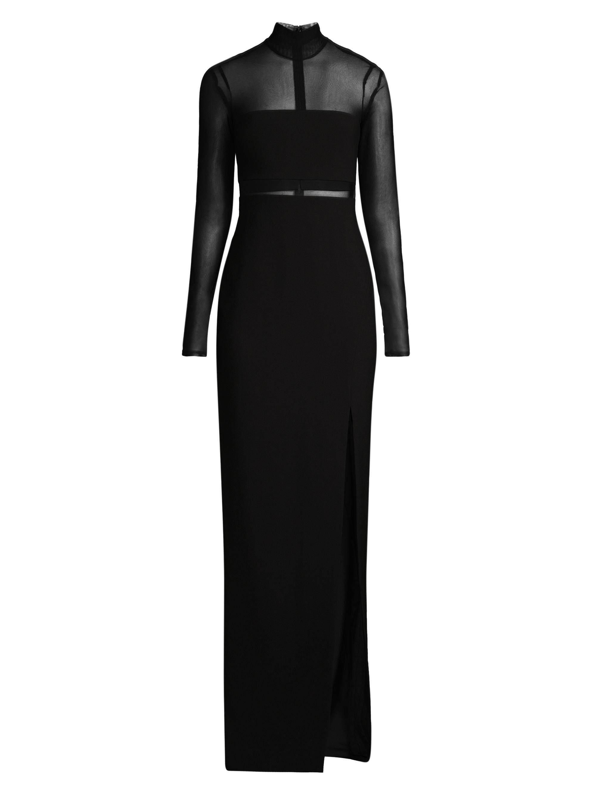 Likely Andie Semi-Sheer Turtleneck Gown | Saks Fifth Avenue