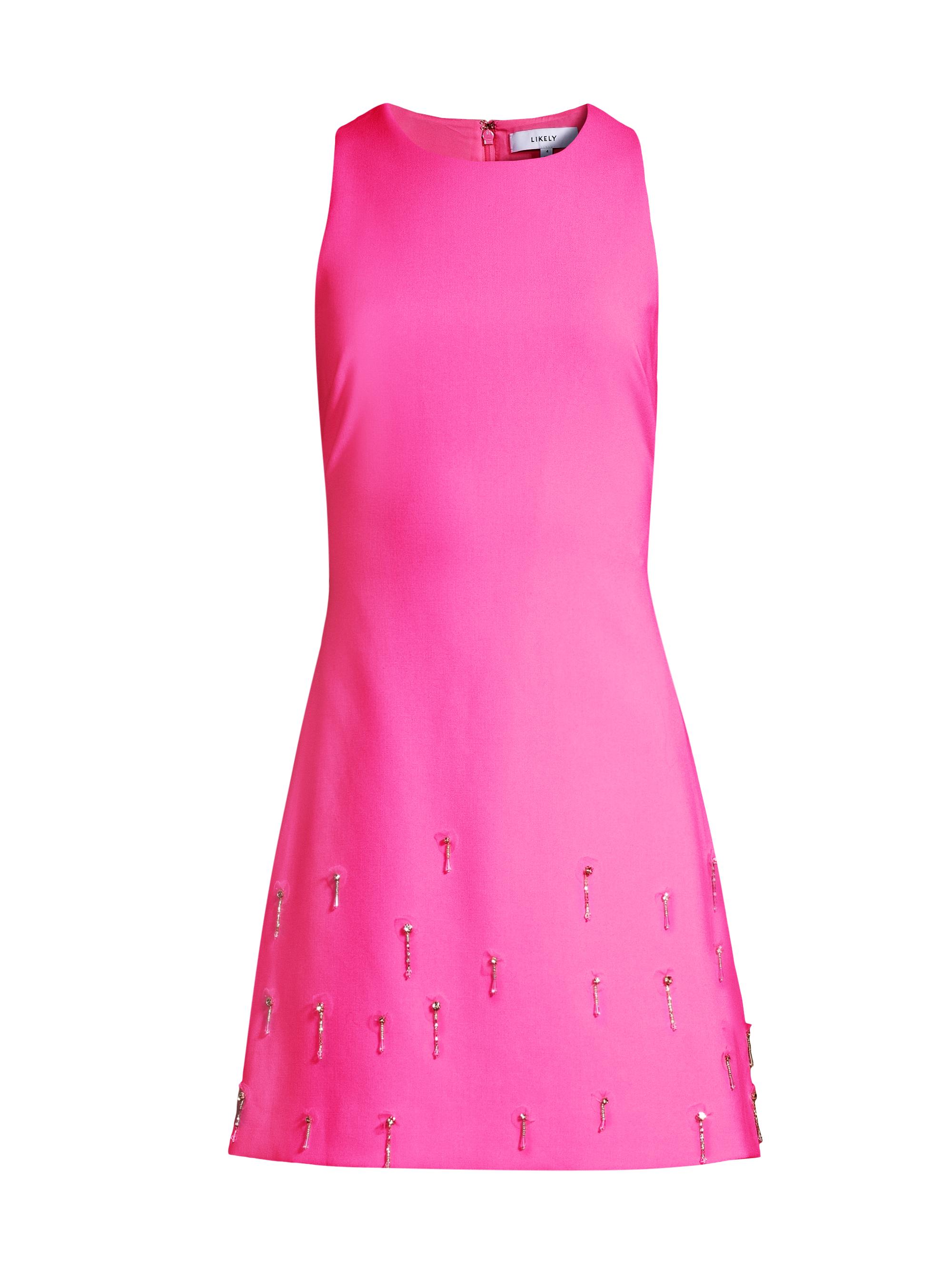Likely Women's Topanga Beaded Minidress - Pink Sugar