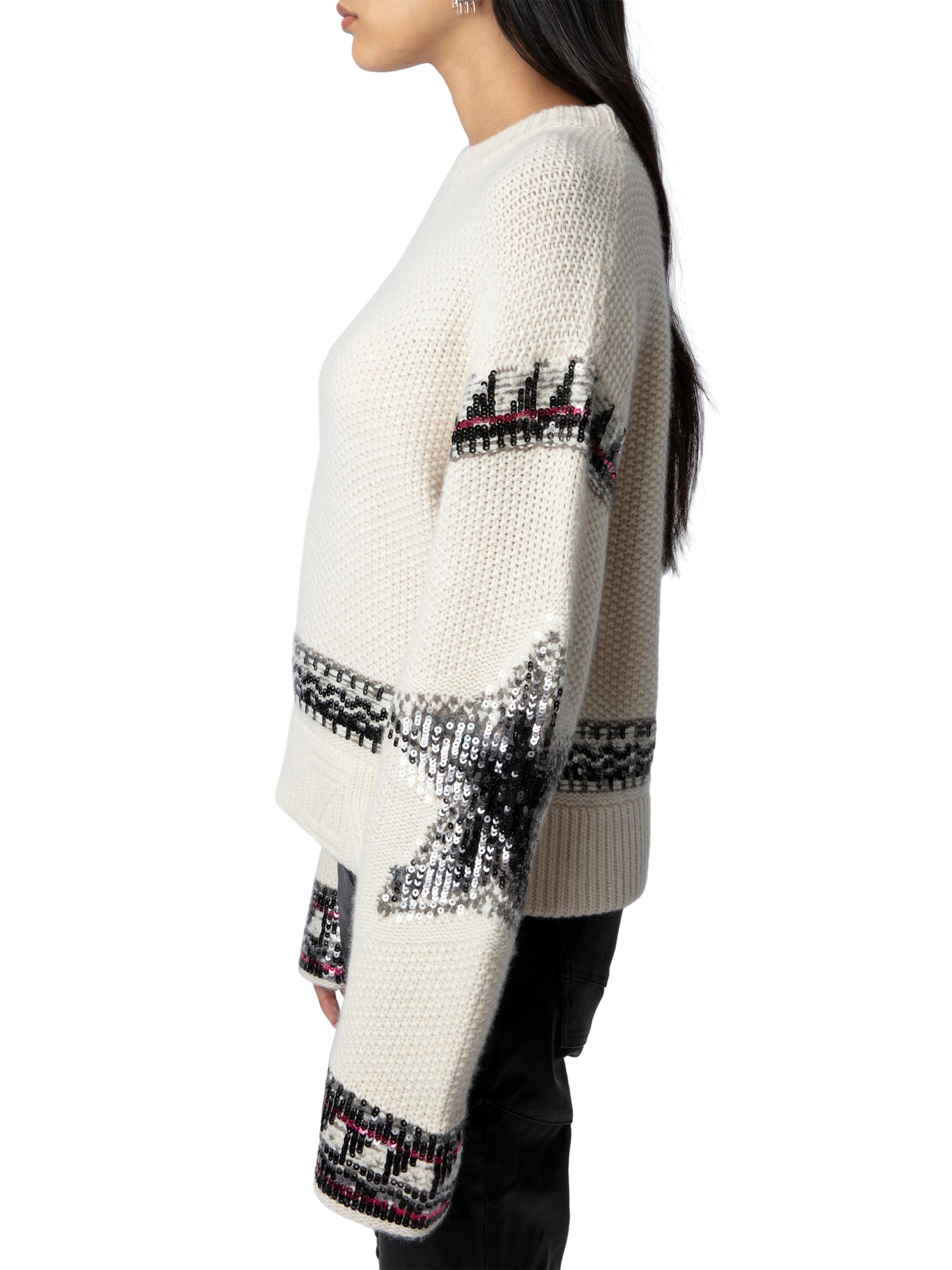 Zadig & Voltaire カシミヤセーター XS Zadig & Voltaire Kanson Sequin-Embellished Cashmere Sweater