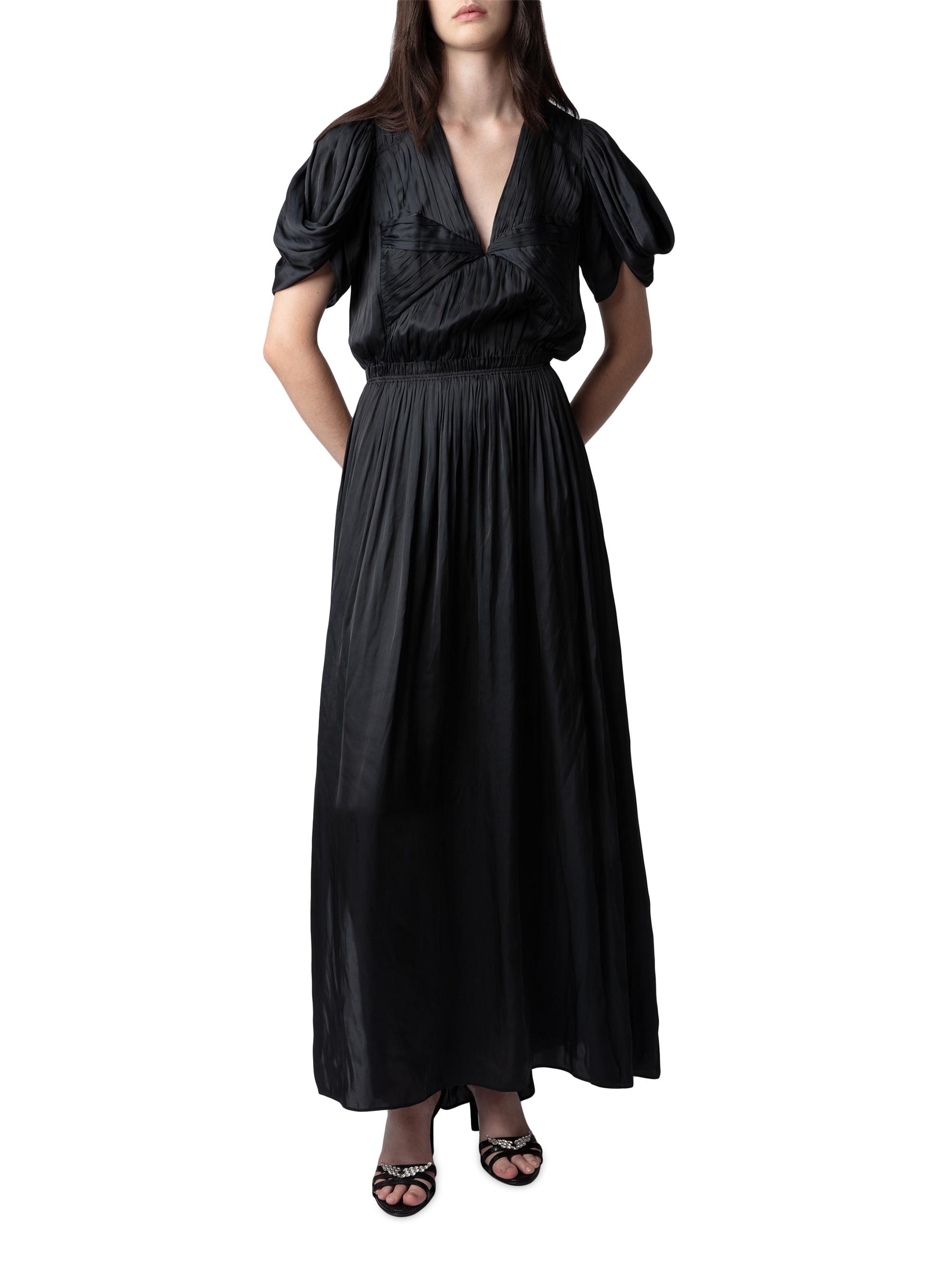Zadig & Voltaire Reina Pleated Satin Gown | Saks Fifth Avenue