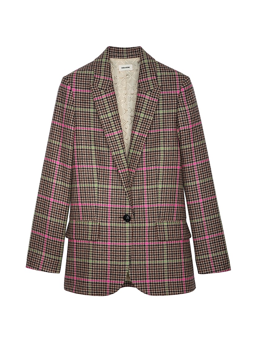 Shop Zadig & Voltaire Vow Wool Houndstooth Blazer | Saks Shop Zadig & Voltaire Vow Wool Houndstooth Blazer | Saks