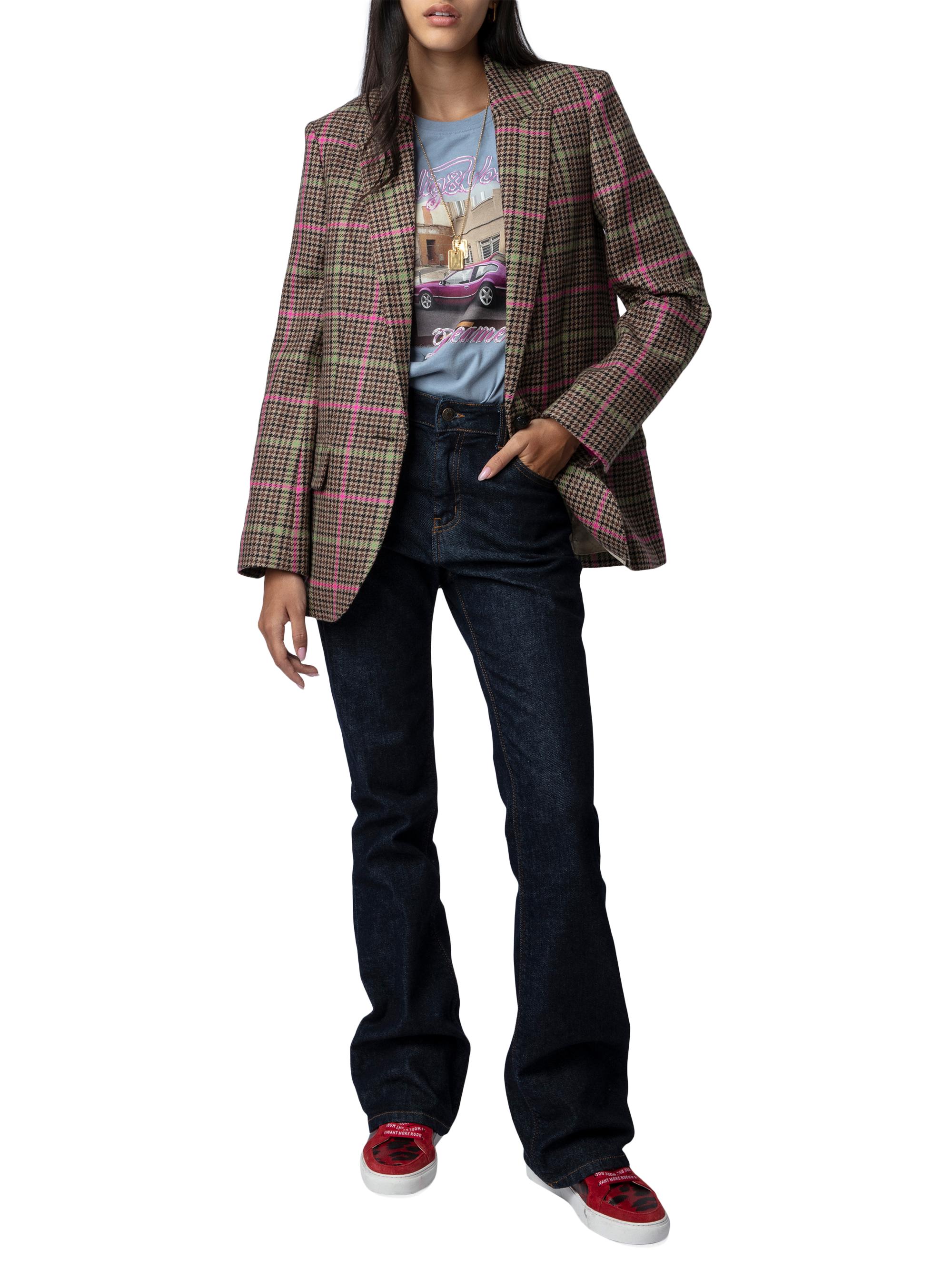 Zadig & Voltaire Vow Wool Houndstooth Blazer | Saks Fifth Avenue