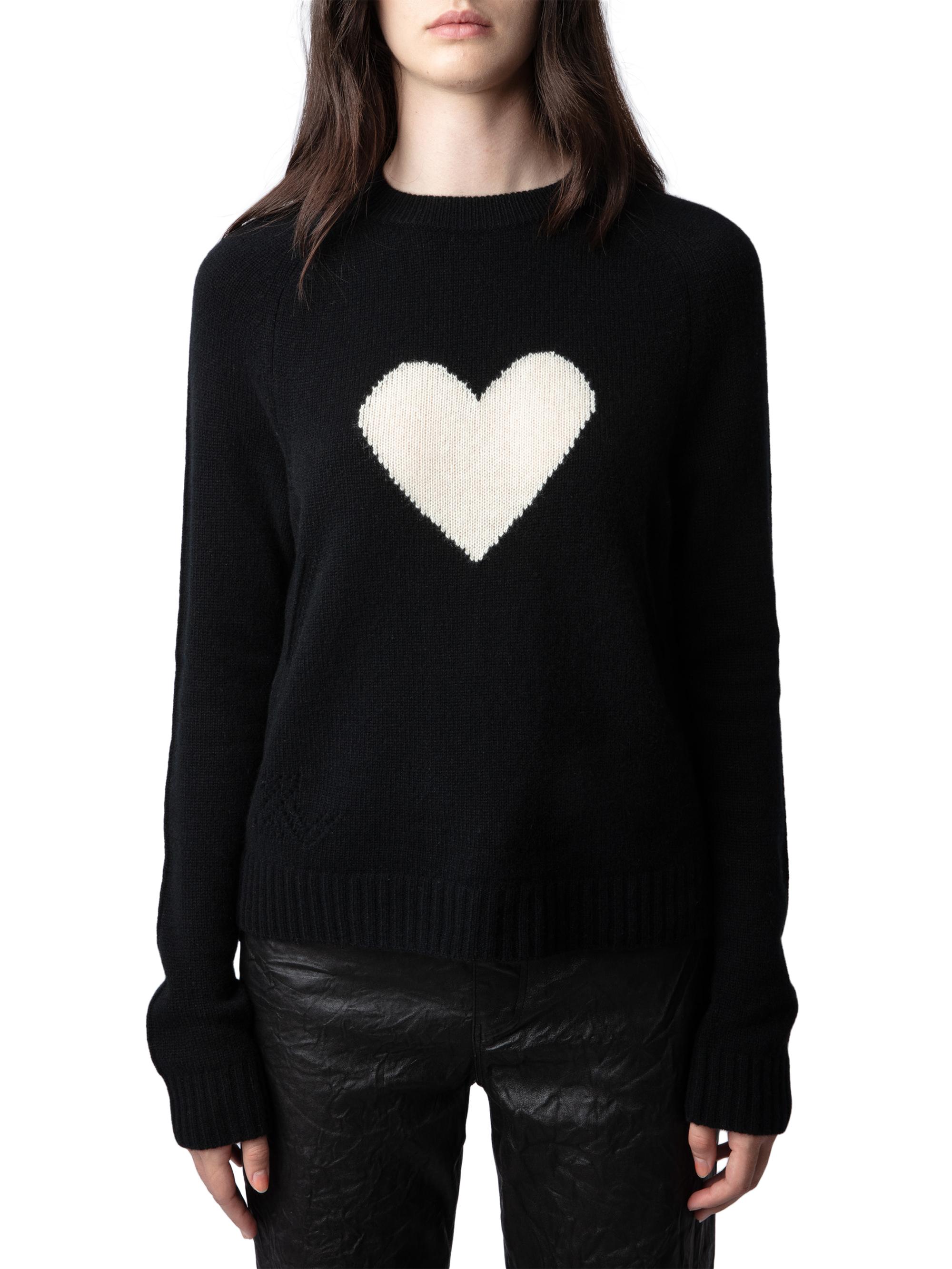 Zadig & Voltaire Lili Heart Cashmere Sweater | Saks Fifth Avenue