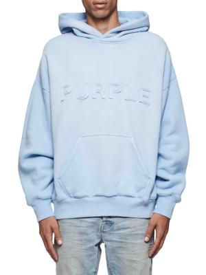 Isaia logo-embroidered drawstring hoodie - Blue