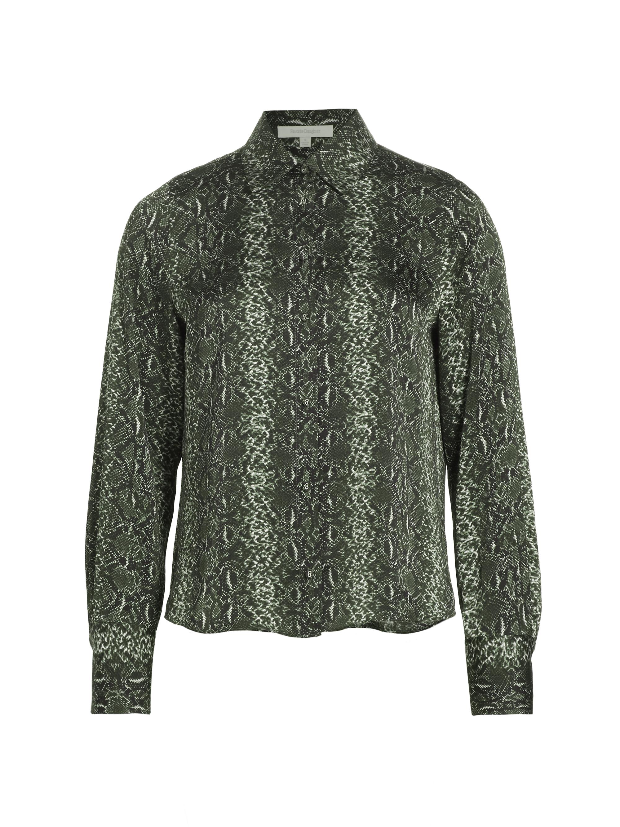 Favorite Daughter Women's Take Me Seriously Snakeskin Shirt - Serpiente