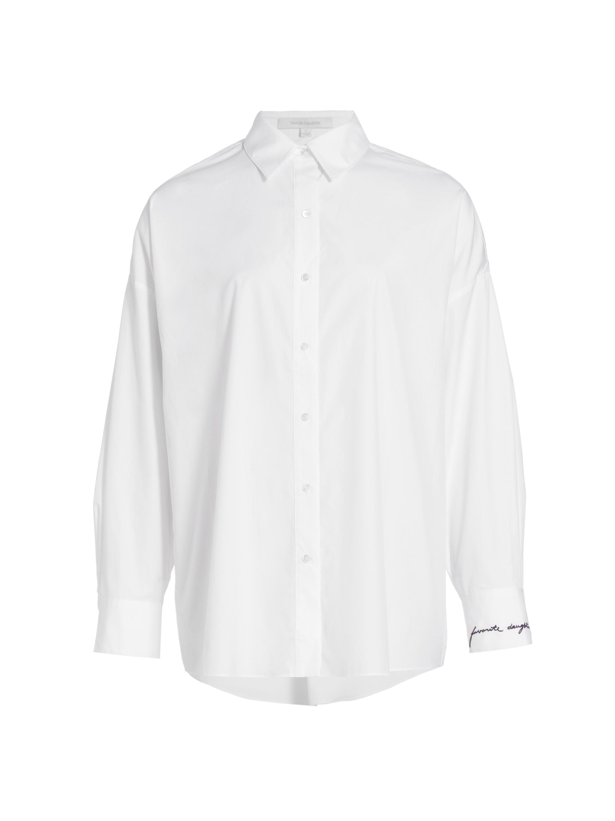 Favorite Daughter Women's The Ex-Boyfriend Cotton Shirt - White