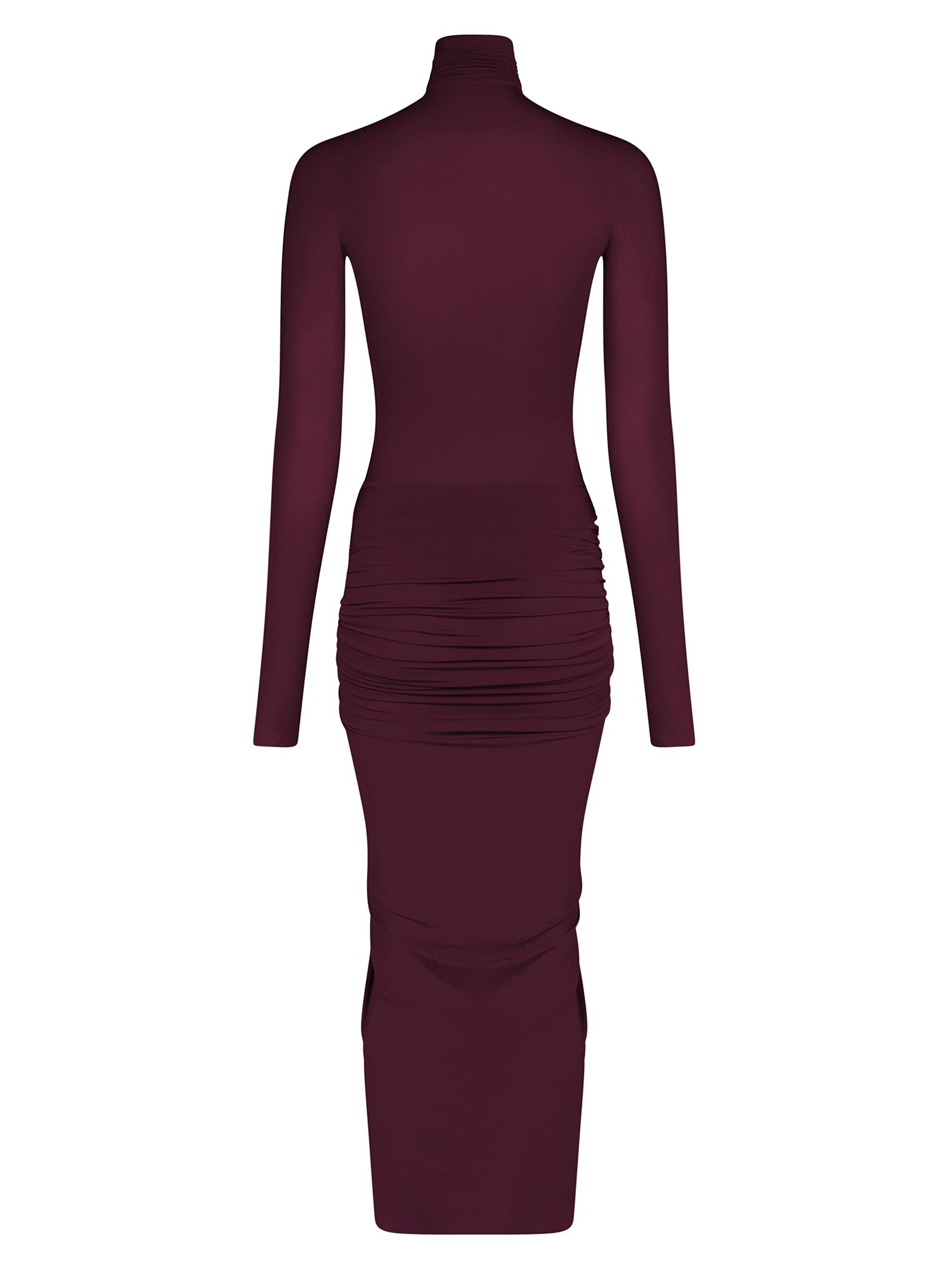Alaa Draped Body-Con Midi-Dress | Saks Fifth Avenue