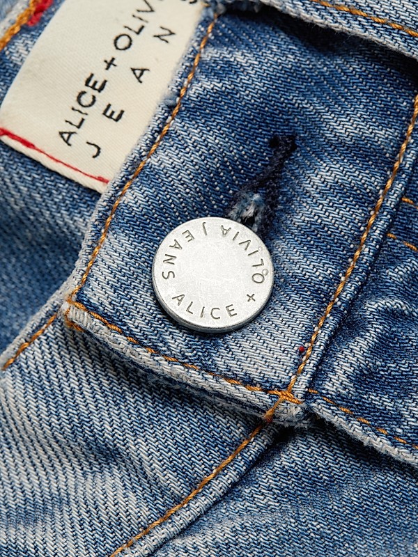 Shop Alice + Olivia Weezy High-Rise Straight Jeans | Saks Shop Alice + Olivia Weezy High-Rise Straight Jeans | Saks
