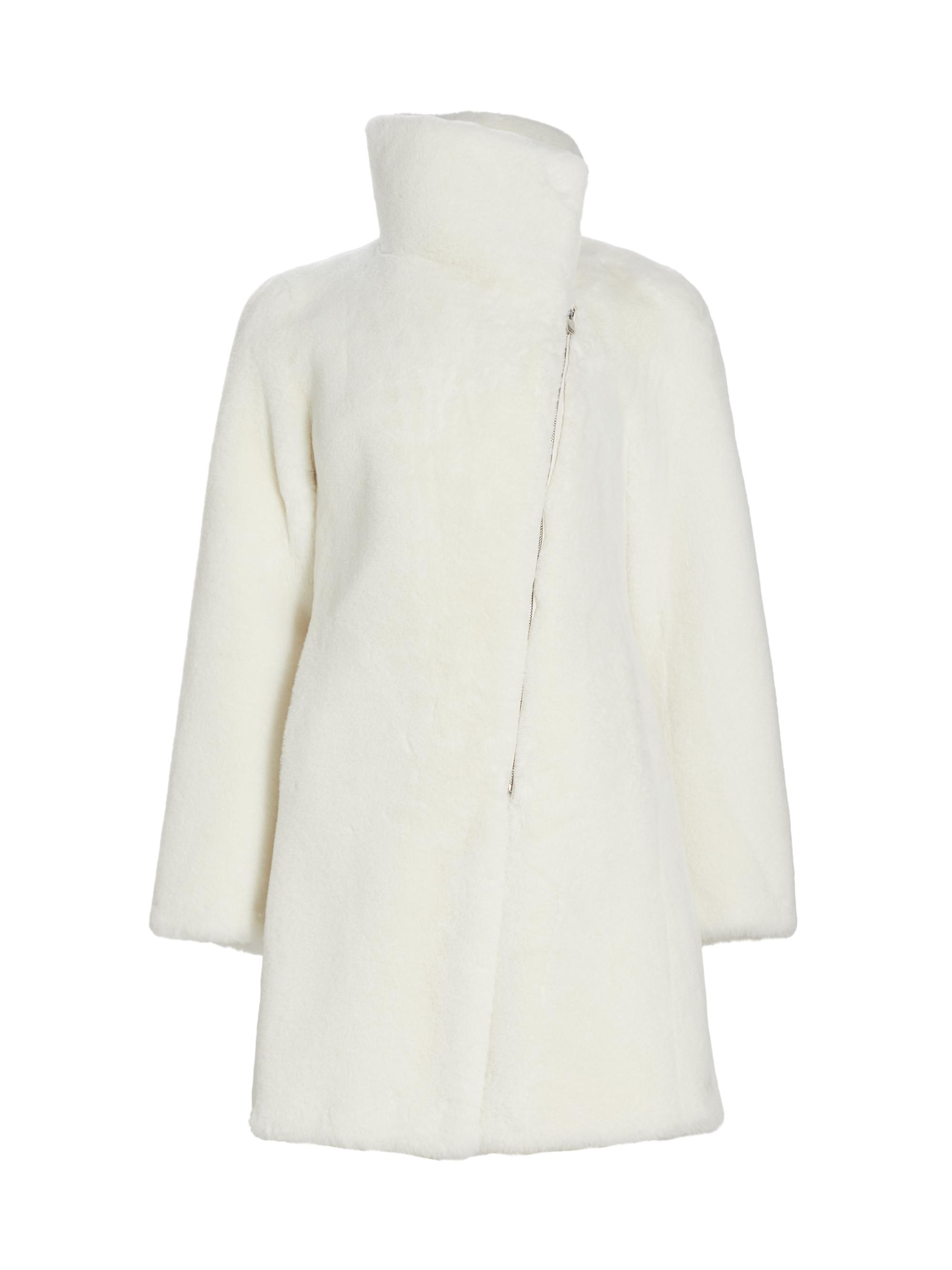 Generation Love Women's Marisol Faux Fur Coat - White