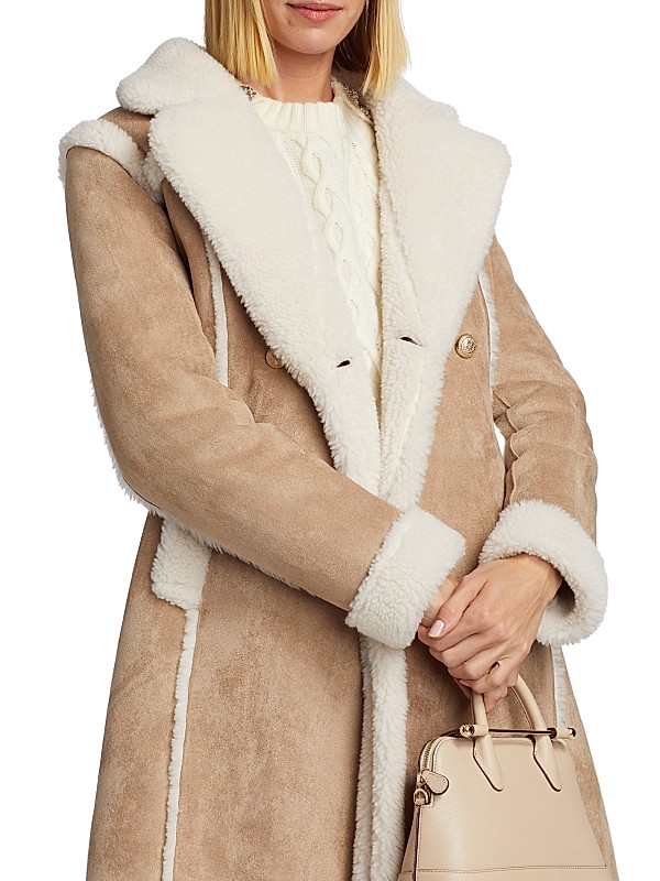 Shop Generation Love Scottie Faux Suede Shearling Coat Shop Generation Love Scottie Faux Suede Shearling Coat