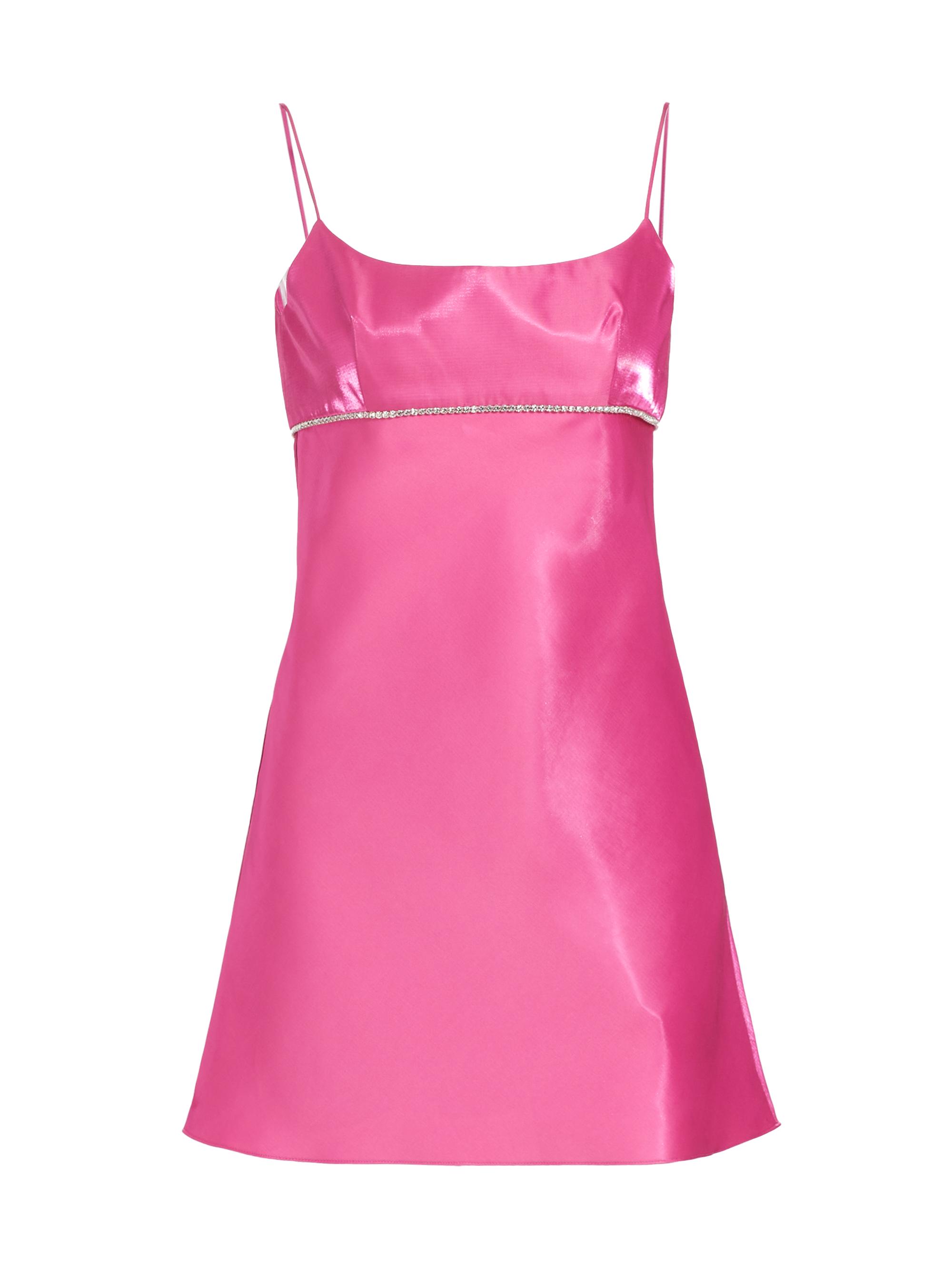 Amanda Uprichard Women's Kiersten Crystal-Embellished Lamé Minidress - Pink