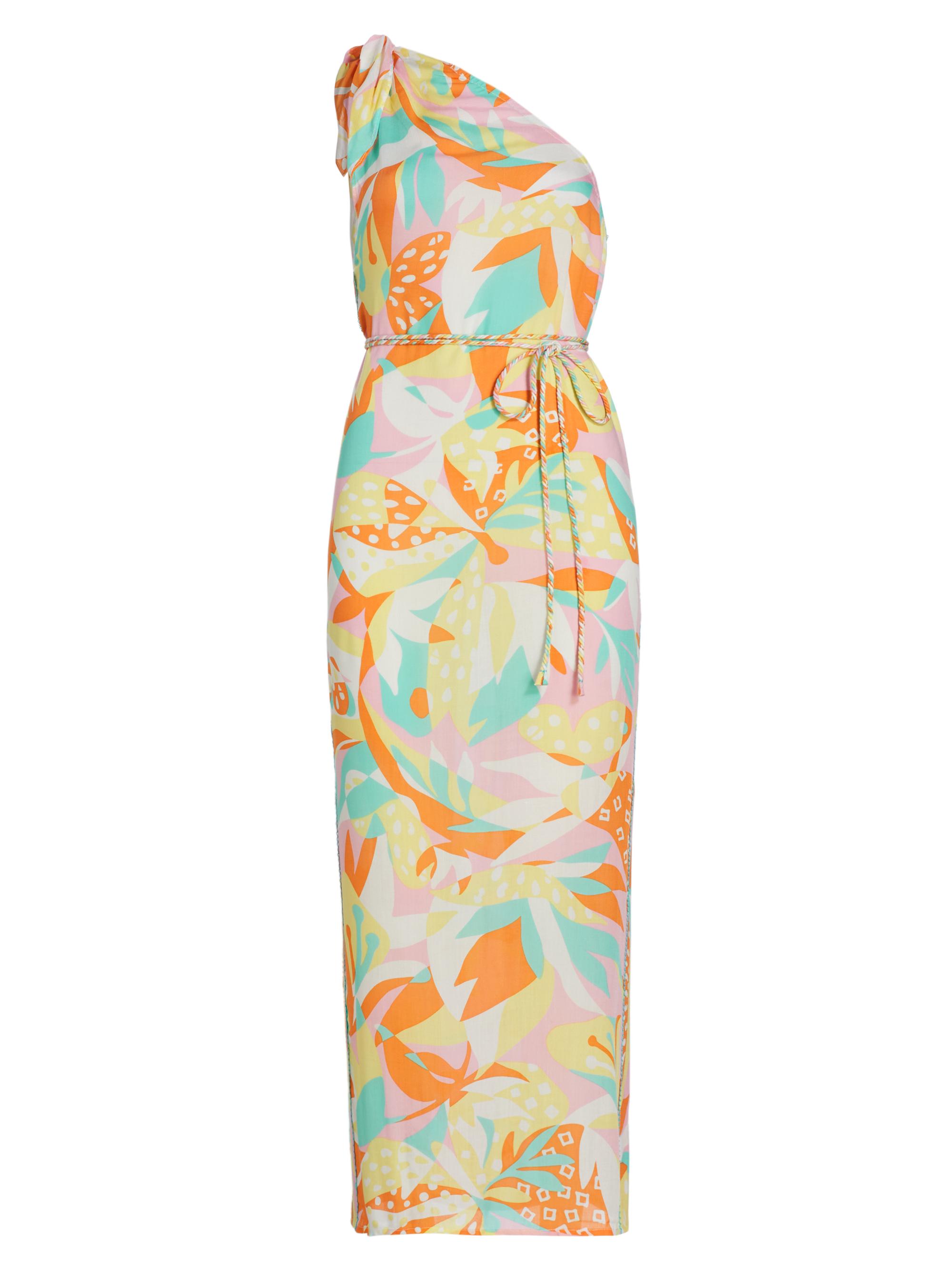 Poupette St Barth Women's Isabelle Floral One-Shoulder Maxi Dress - Pink Miami