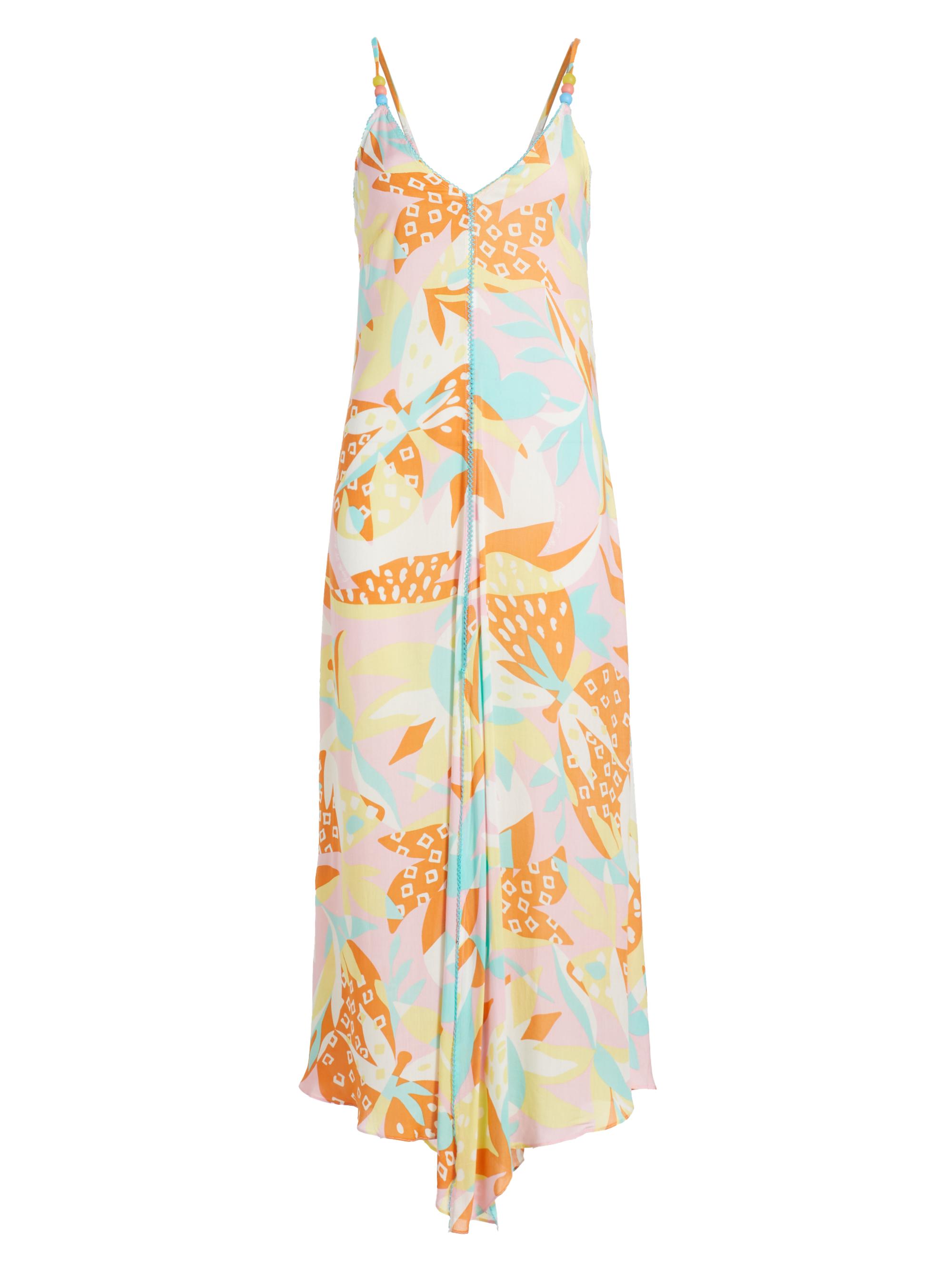 Poupette St Barth Women's Bessie Long Floral Slip Dress - Pink Miami